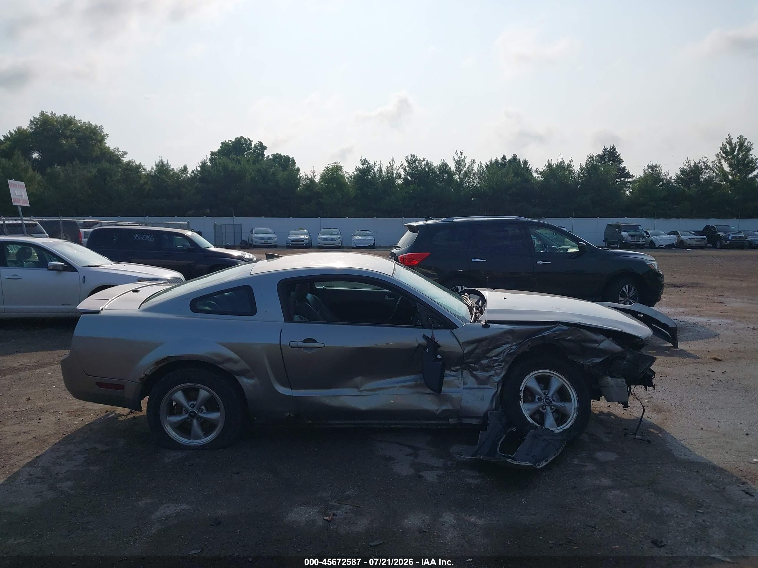 2008 Ford Mustang V6 Deluxe/v6 Premium Silver vin: 1ZVHT80N885120628
