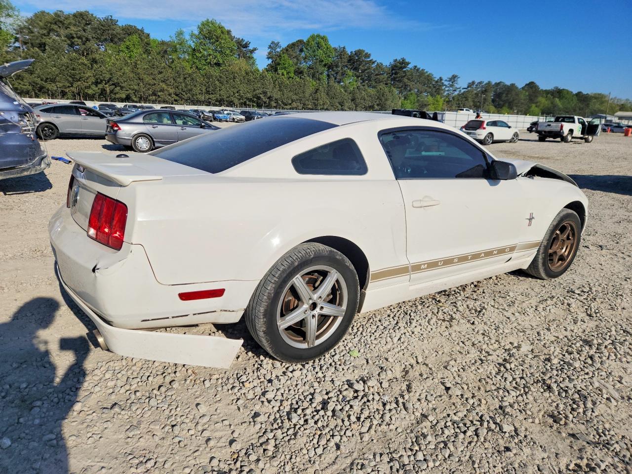 2008 Ford Mustang Белый vin: 1ZVHT80N885130849