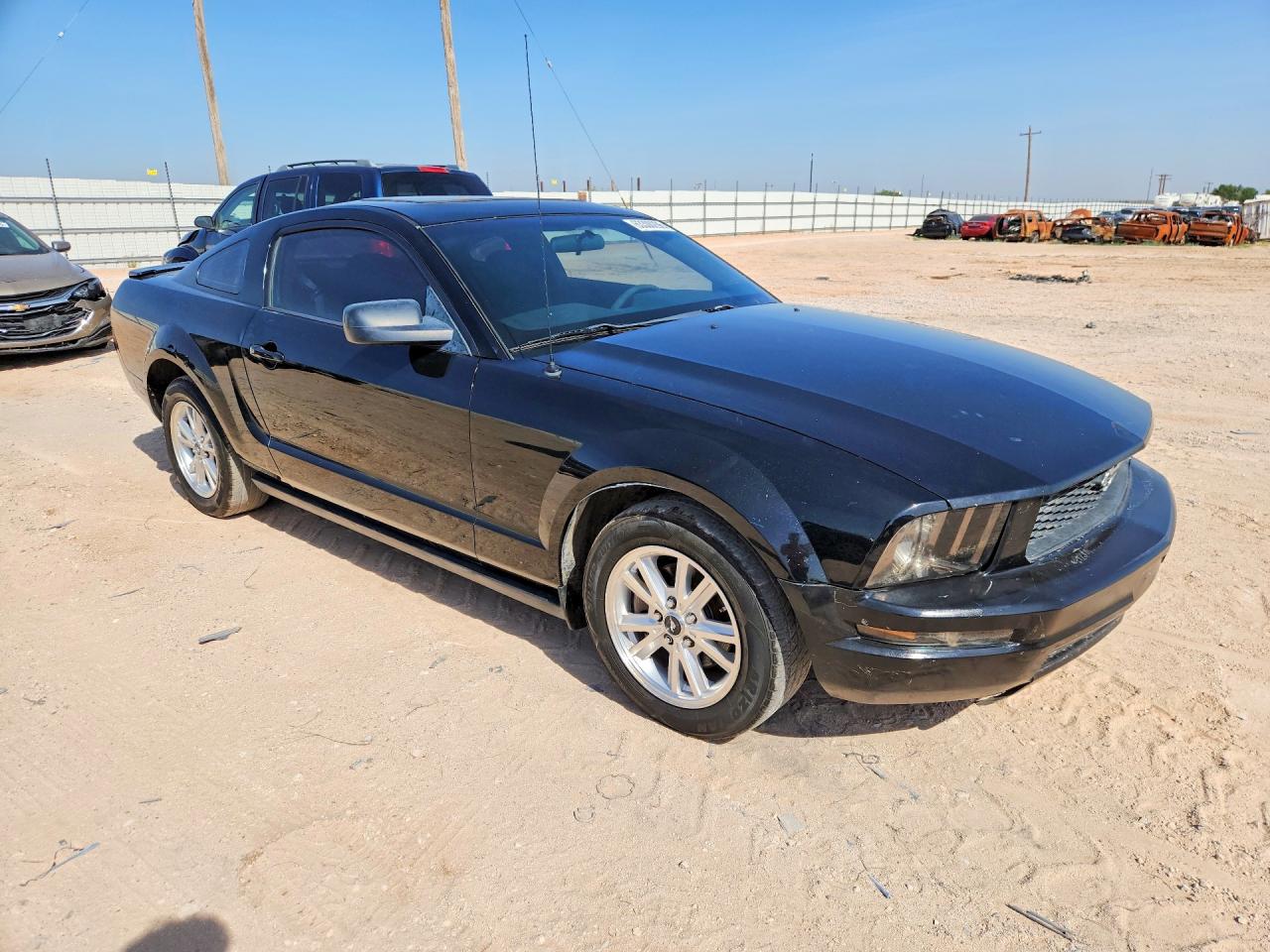 2008 Ford Mustang Black vin: 1ZVHT80N885132505