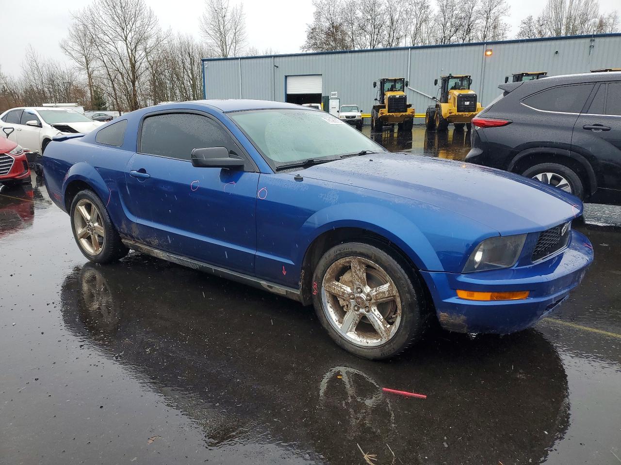 2008 Ford Mustang Синий vin: 1ZVHT80N885154939