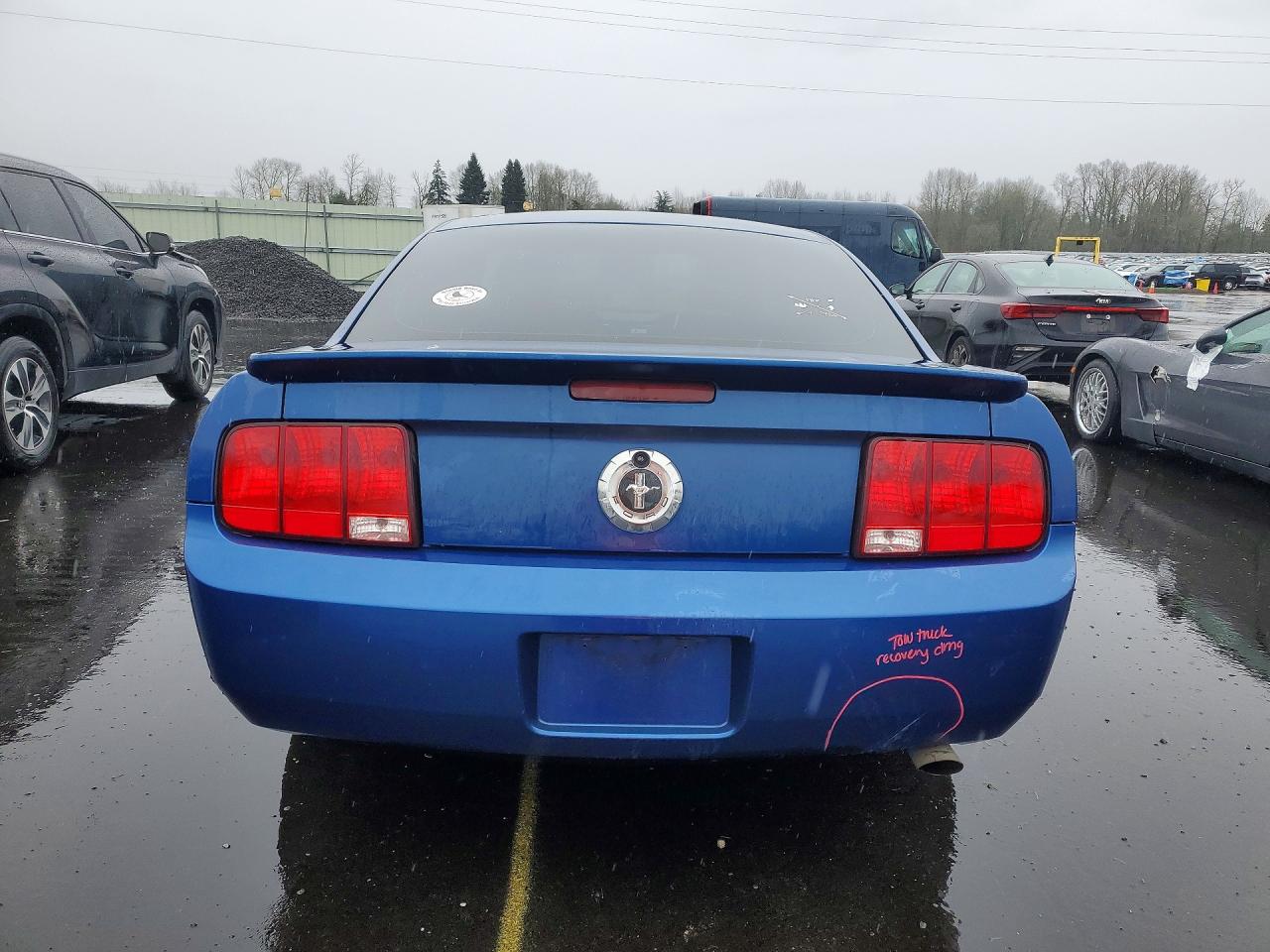 2008 Ford Mustang Синий vin: 1ZVHT80N885154939