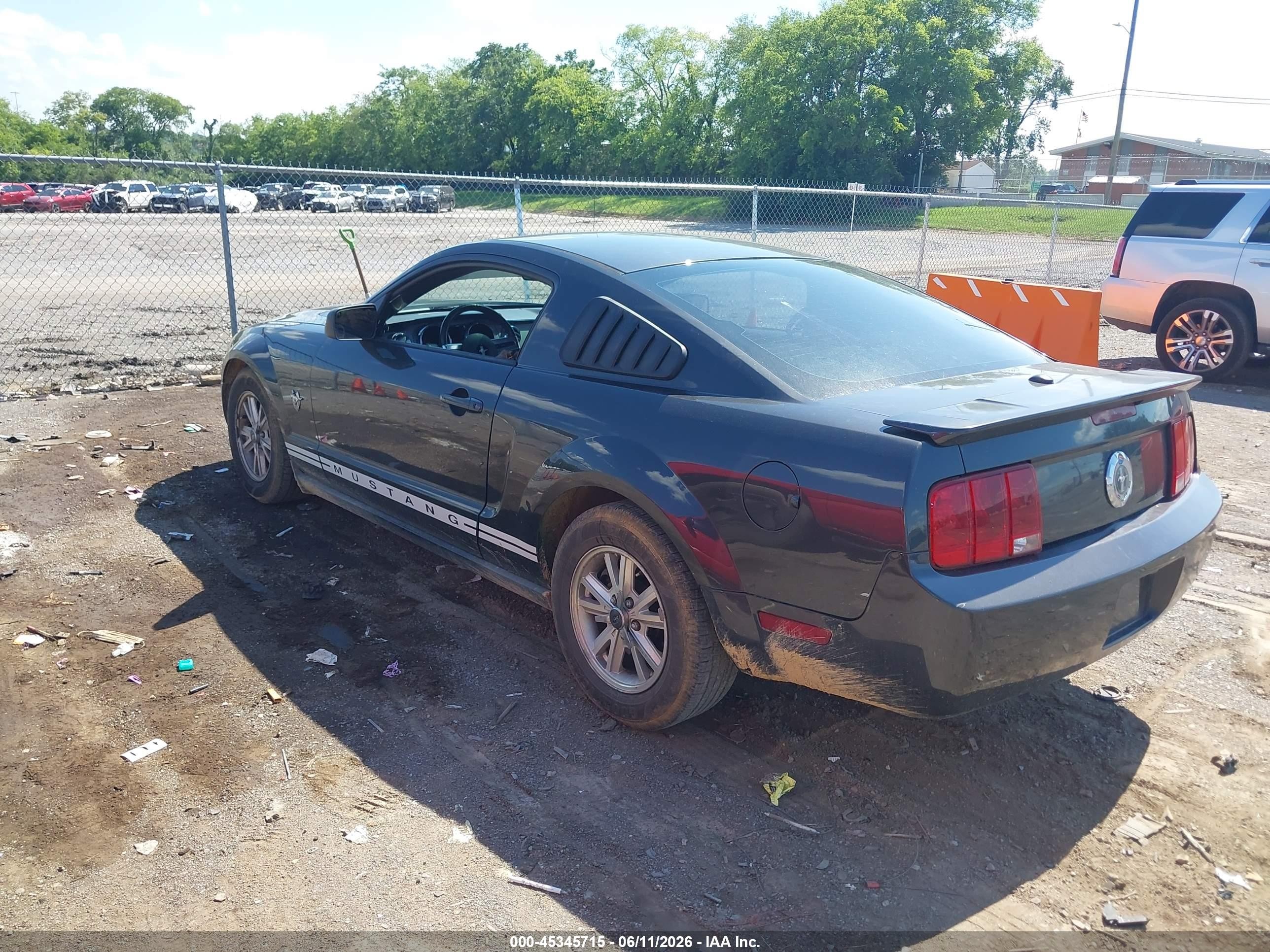 2009 Ford Mustang V6/v6 Premium Gray vin: 1ZVHT80N895141500