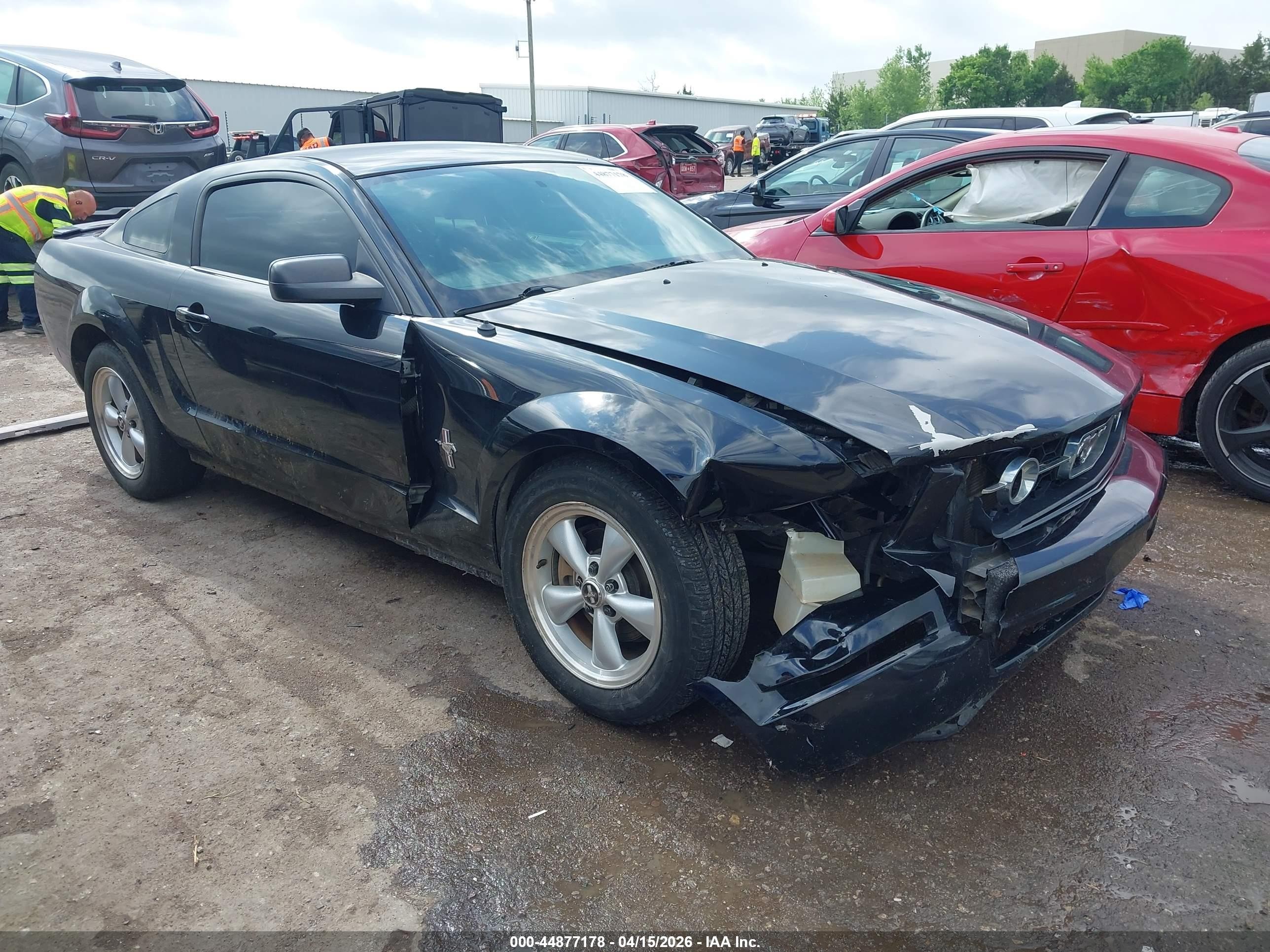 2007 Ford Mustang V6 Deluxe/v6 Premium Black vin: 1ZVHT80N975325129