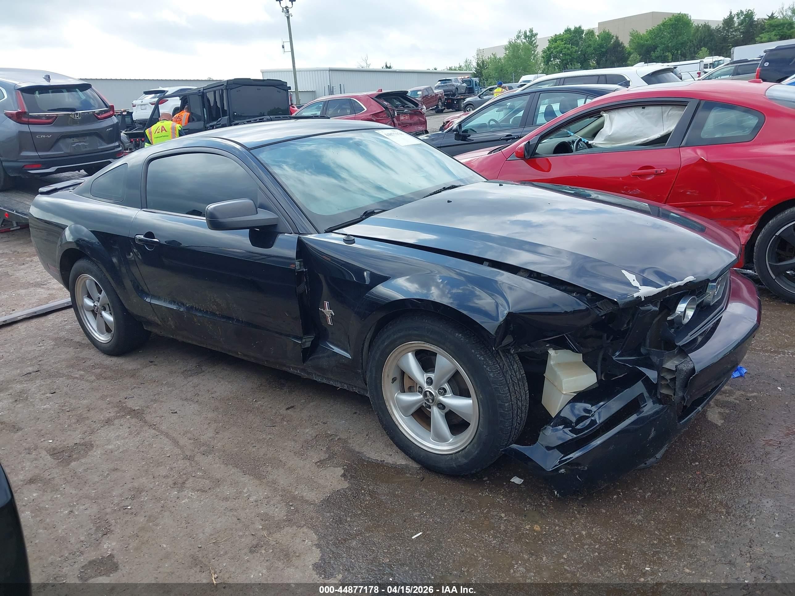 2007 Ford Mustang V6 Deluxe/v6 Premium Black vin: 1ZVHT80N975325129