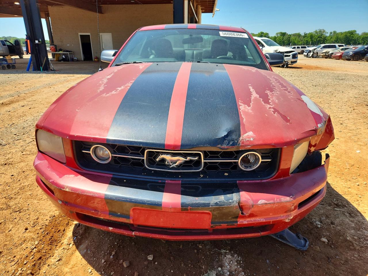 2008 Ford Mustang Red vin: 1ZVHT80N985104387