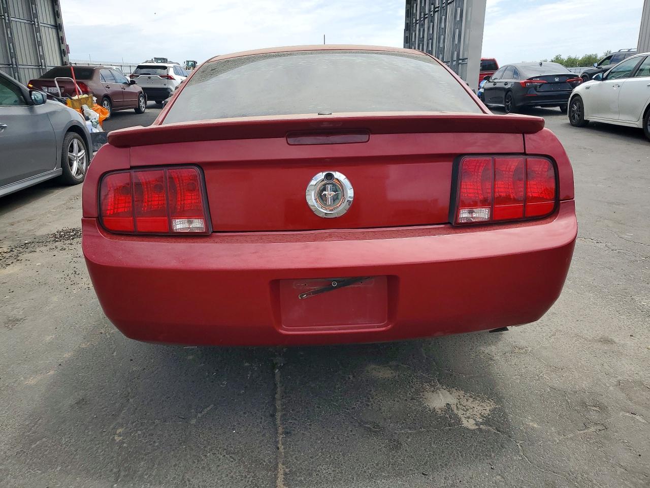2008 Ford Mustang Red vin: 1ZVHT80N985116913