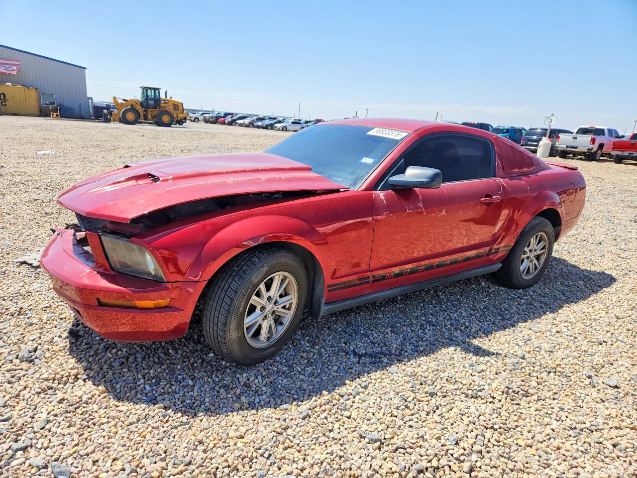 2008 Ford Mustang Red vin: 1ZVHT80N985132979