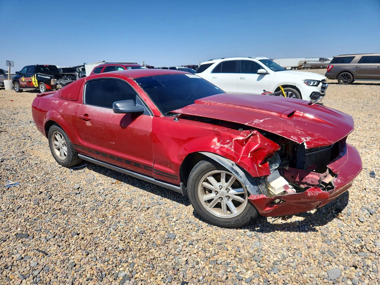 2008 Ford Mustang Красный vin: 1ZVHT80N985132979