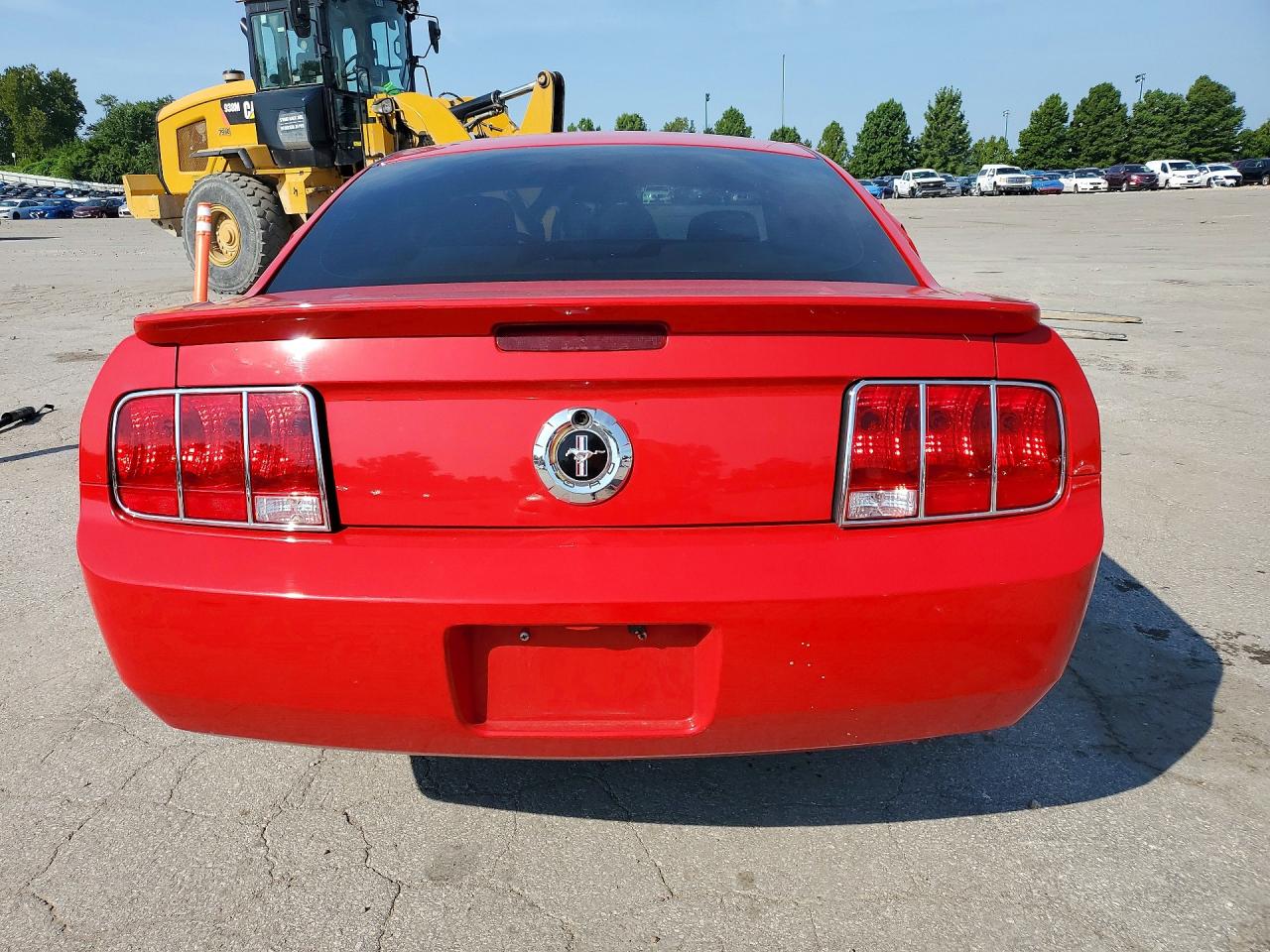 2008 Ford Mustang Red vin: 1ZVHT80N985187884