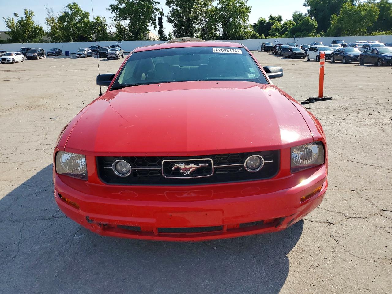 2008 Ford Mustang Red vin: 1ZVHT80N985187884