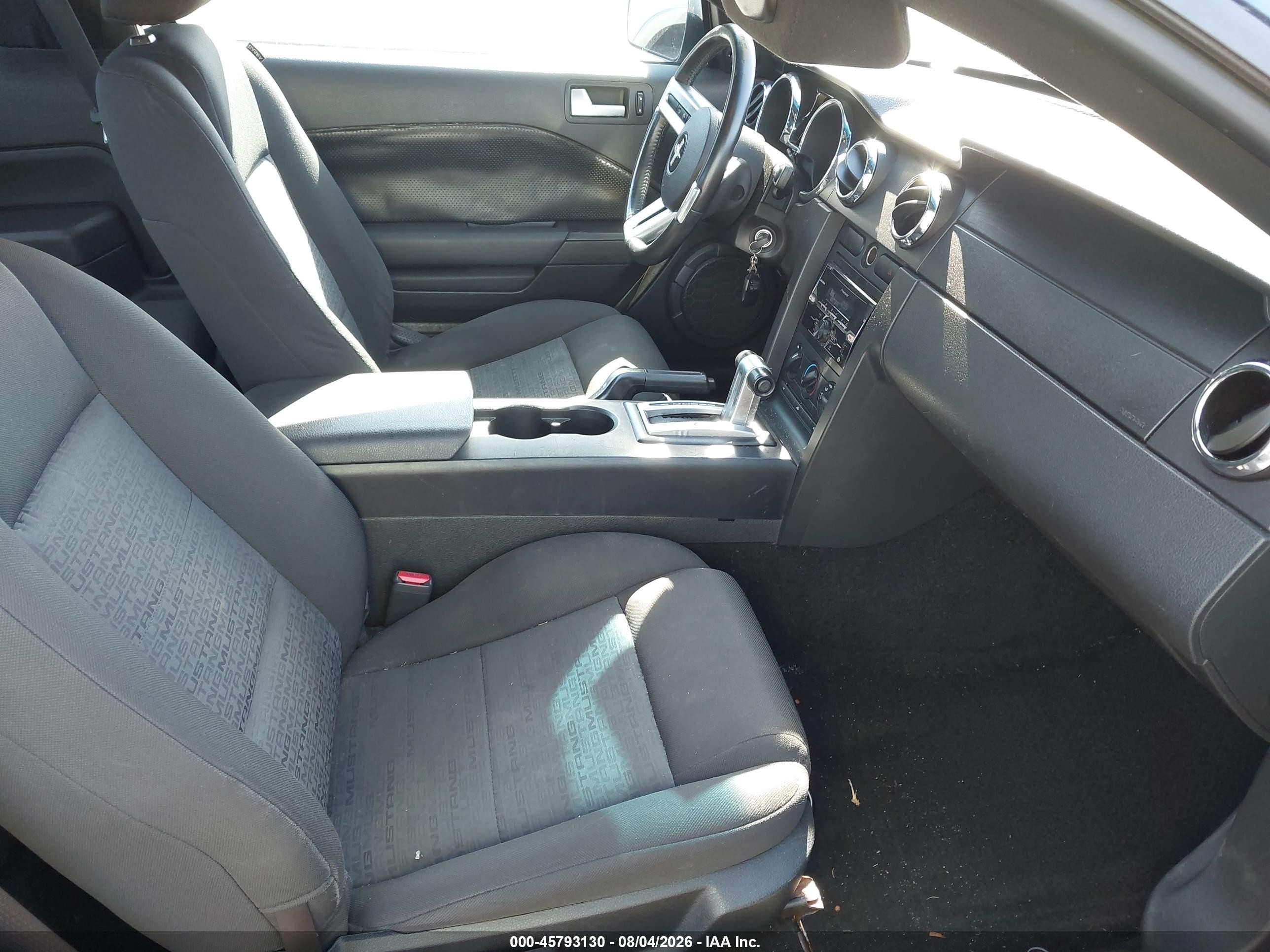 2006 Ford Mustang V6 Blue vin: 1ZVHT80NX65250634