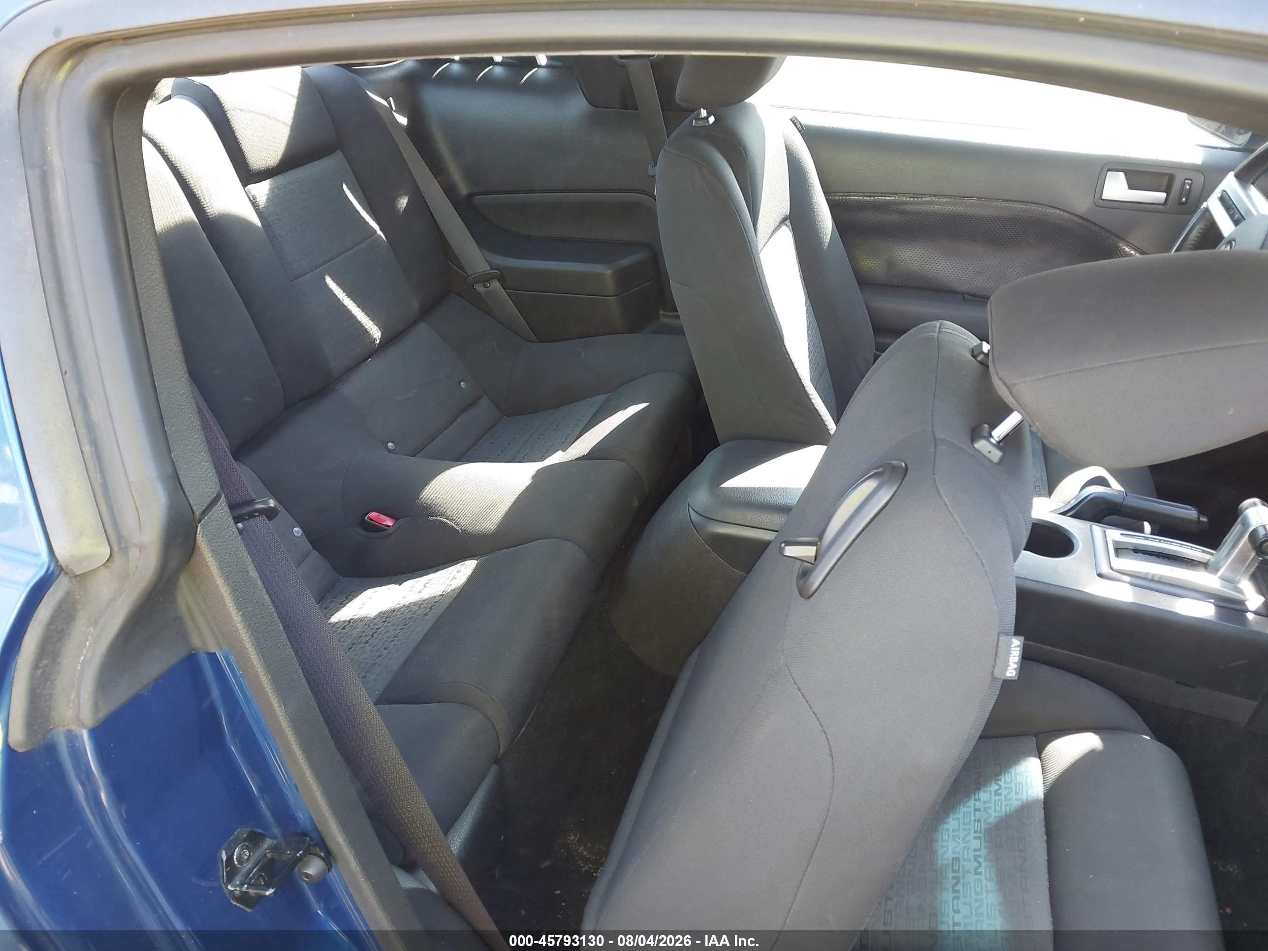 2006 Ford Mustang V6 Blue vin: 1ZVHT80NX65250634