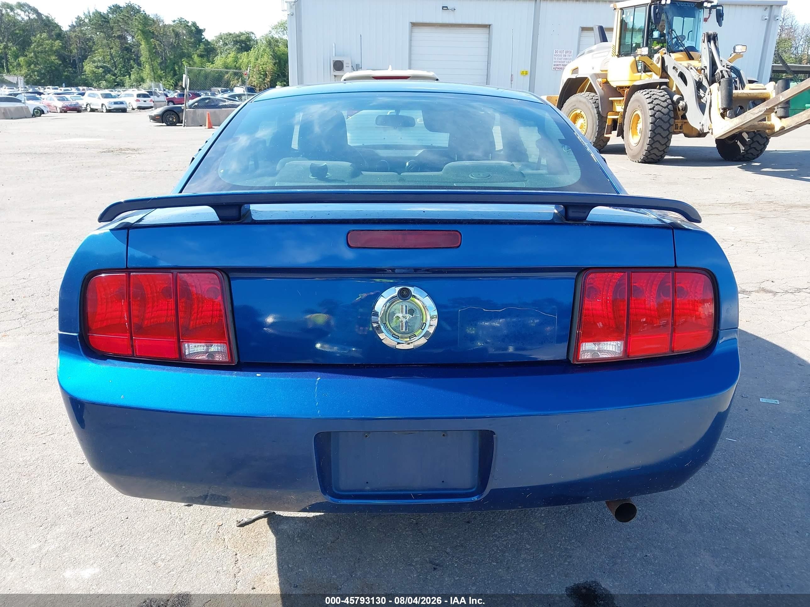 2006 Ford Mustang V6 Blue vin: 1ZVHT80NX65250634