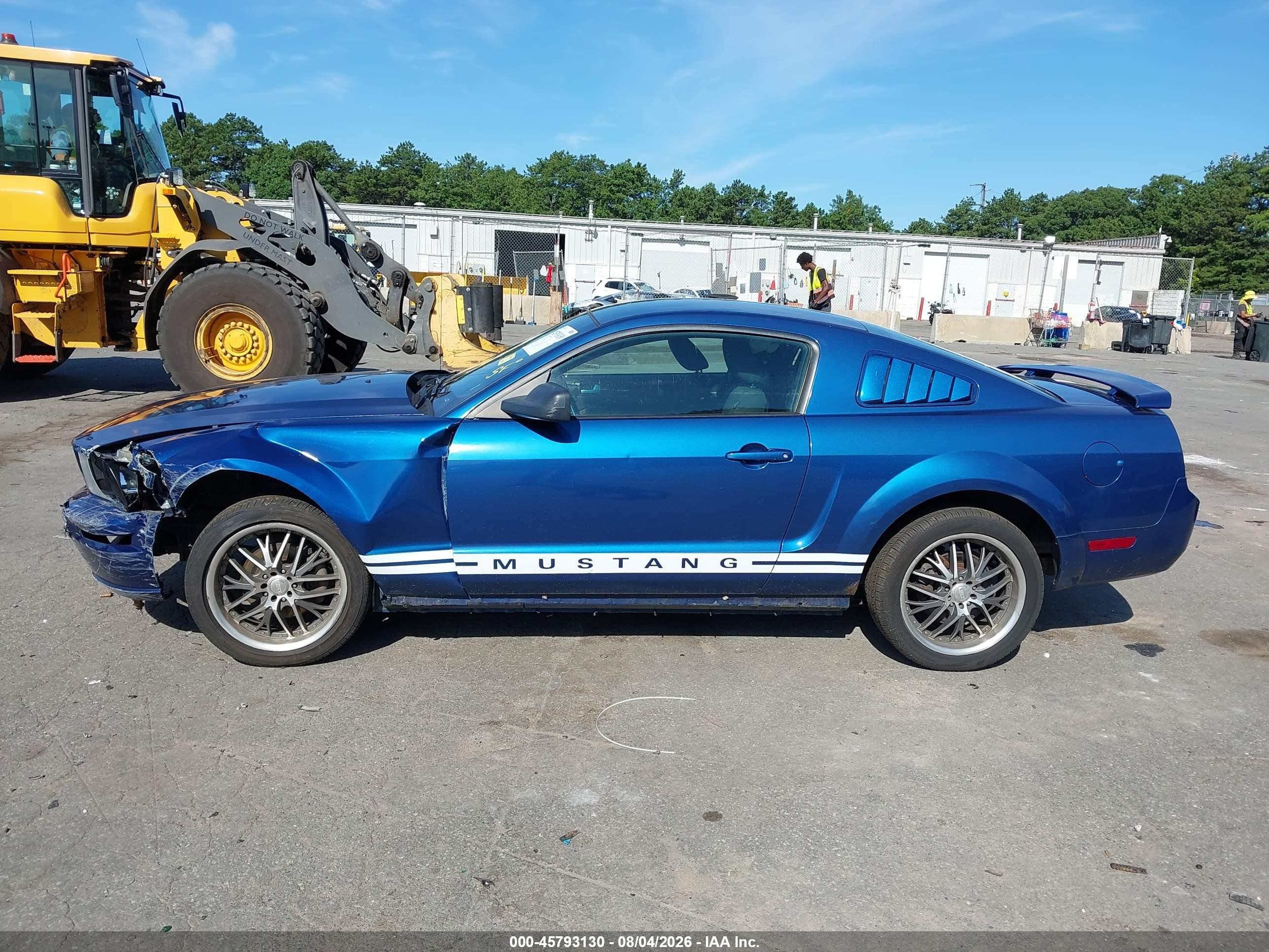 2006 Ford Mustang V6 Blue vin: 1ZVHT80NX65250634