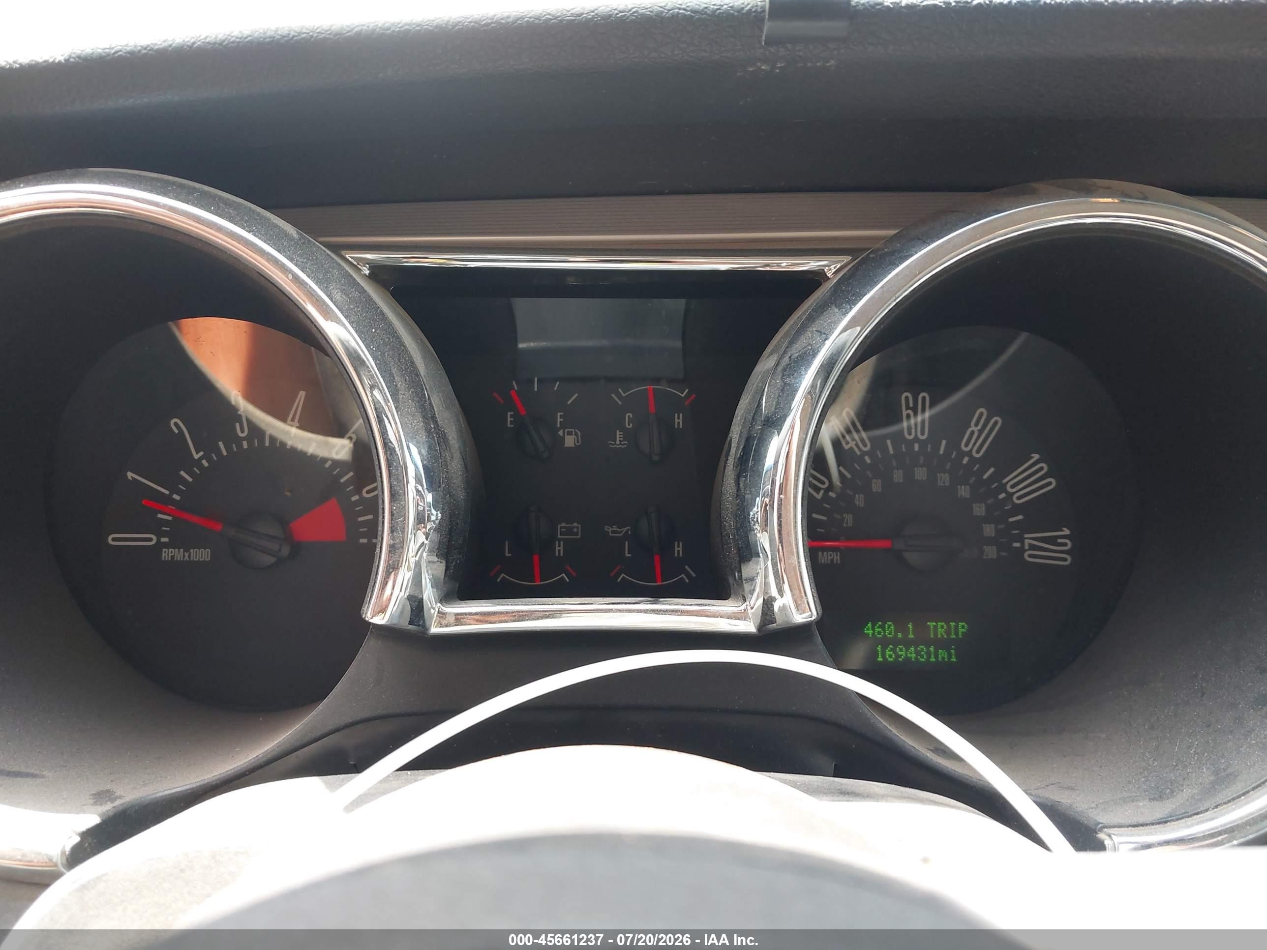 2007 Ford Mustang V6 Deluxe/v6 Premium Blue vin: 1ZVHT80NX75239005