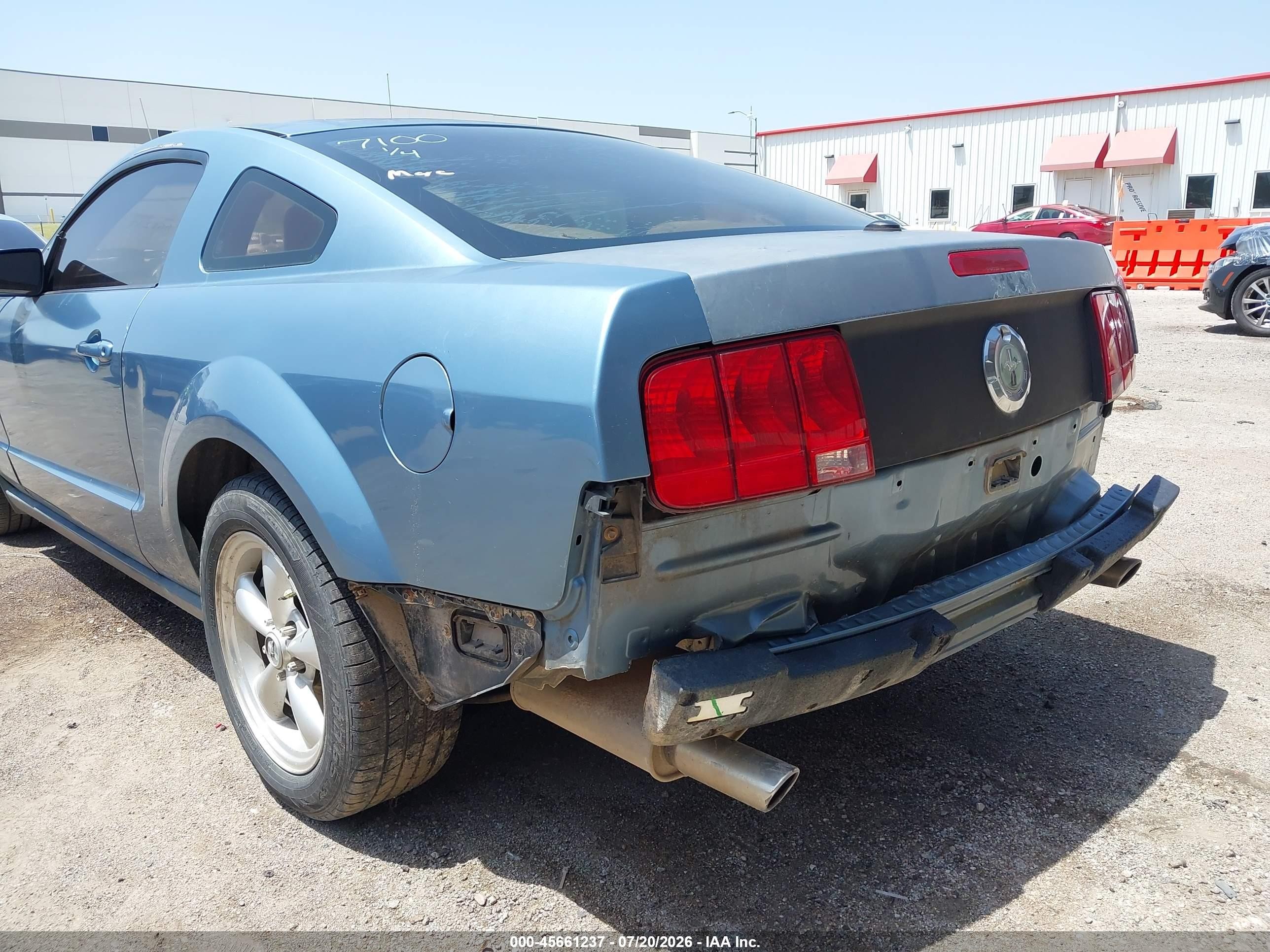 2007 Ford Mustang V6 Deluxe/v6 Premium Blue vin: 1ZVHT80NX75239005