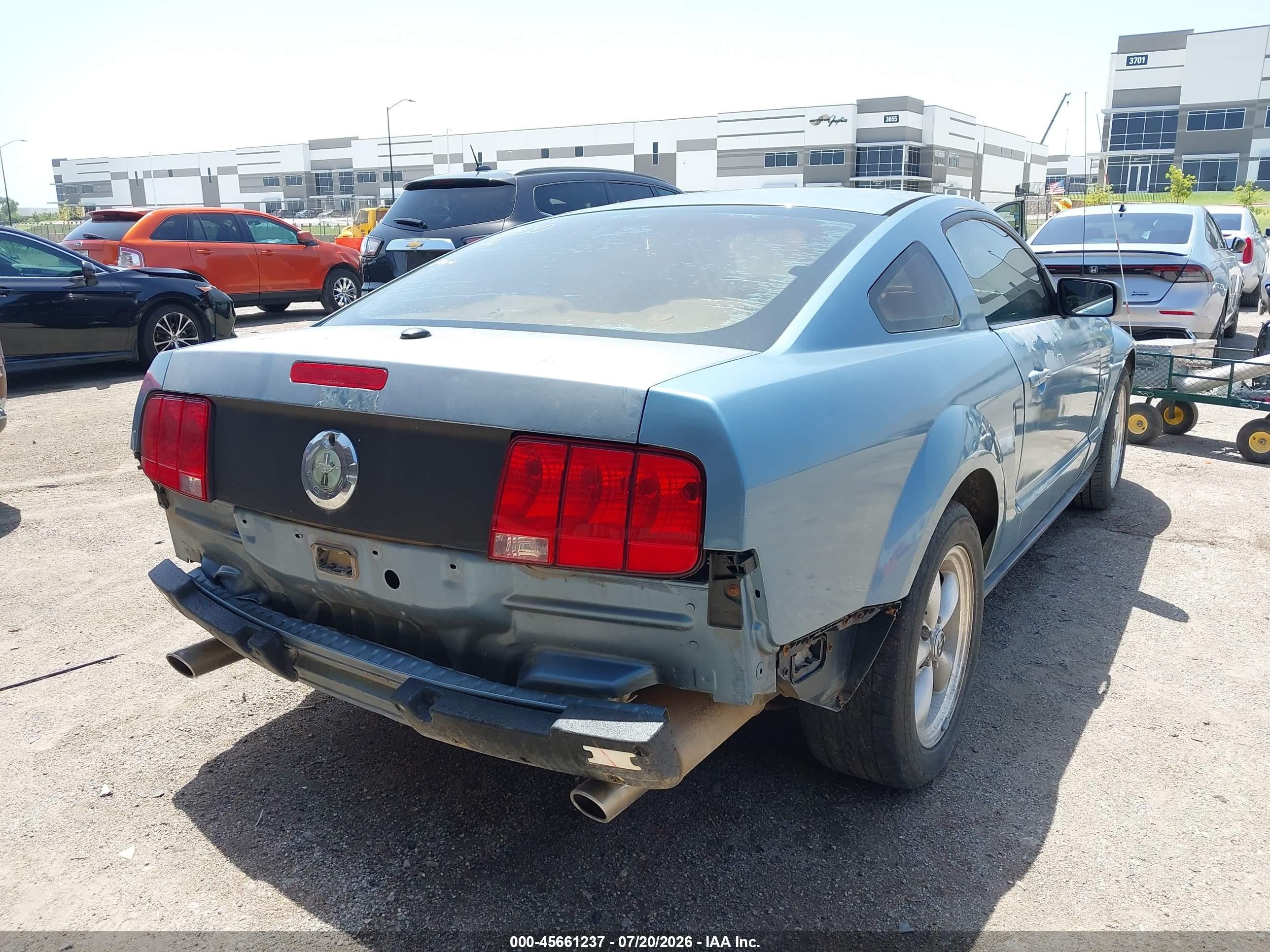 2007 Ford Mustang V6 Deluxe/v6 Premium Blue vin: 1ZVHT80NX75239005