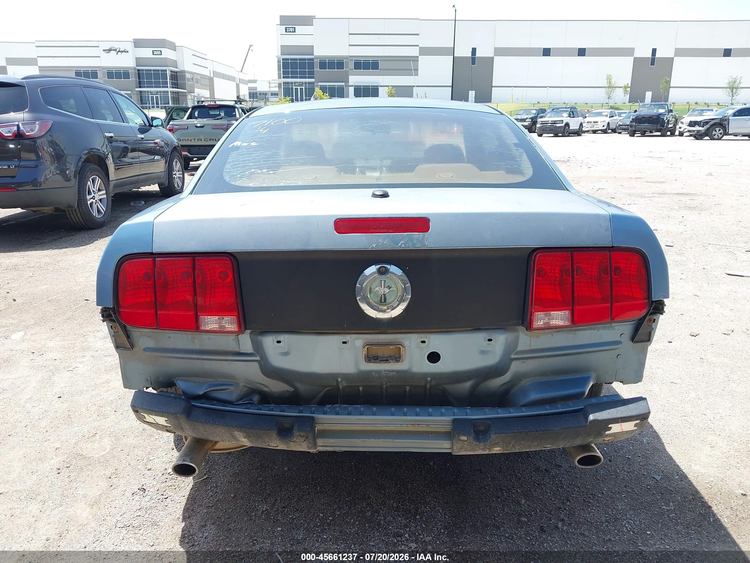 2007 Ford Mustang V6 Deluxe/v6 Premium Blue vin: 1ZVHT80NX75239005