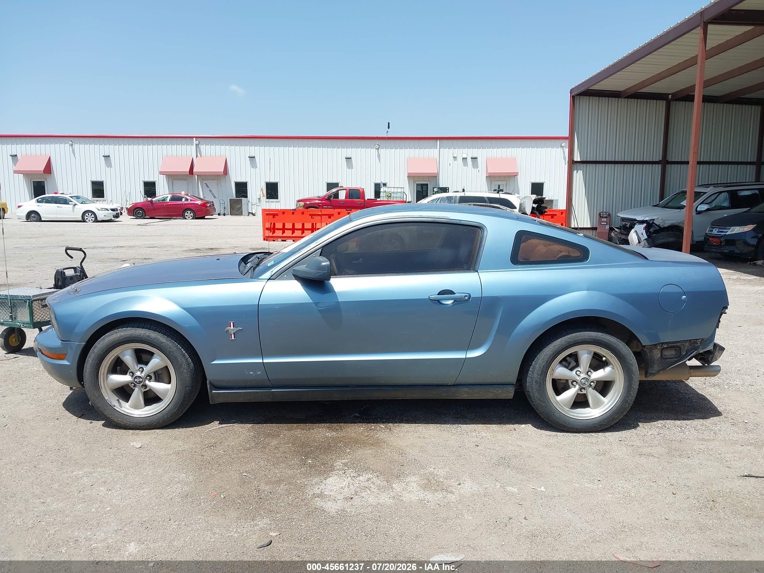 2007 Ford Mustang V6 Deluxe/v6 Premium Blue vin: 1ZVHT80NX75239005