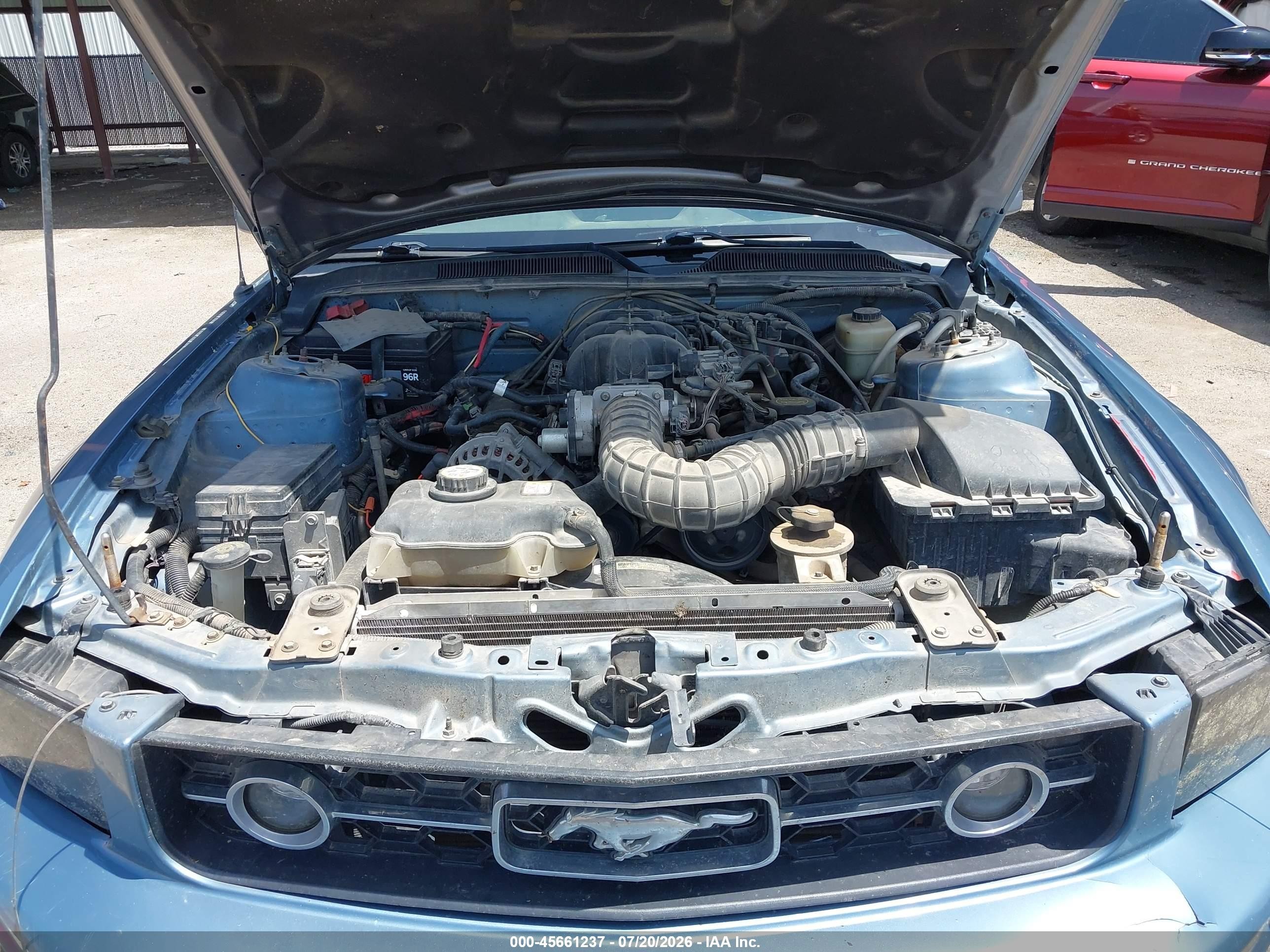 2007 Ford Mustang V6 Deluxe/v6 Premium Blue vin: 1ZVHT80NX75239005