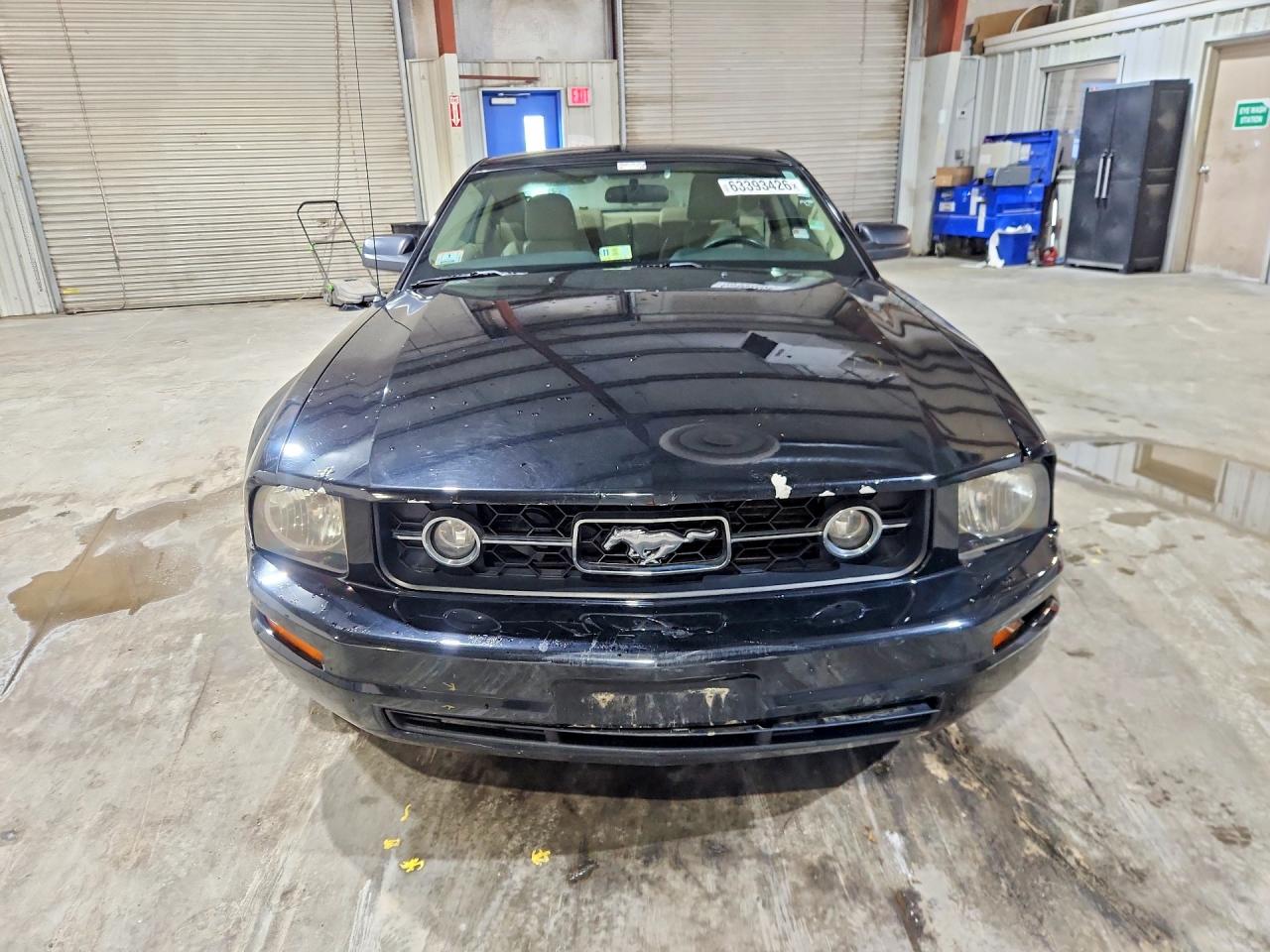 2007 Ford Mustang Black vin: 1ZVHT80NX75291234