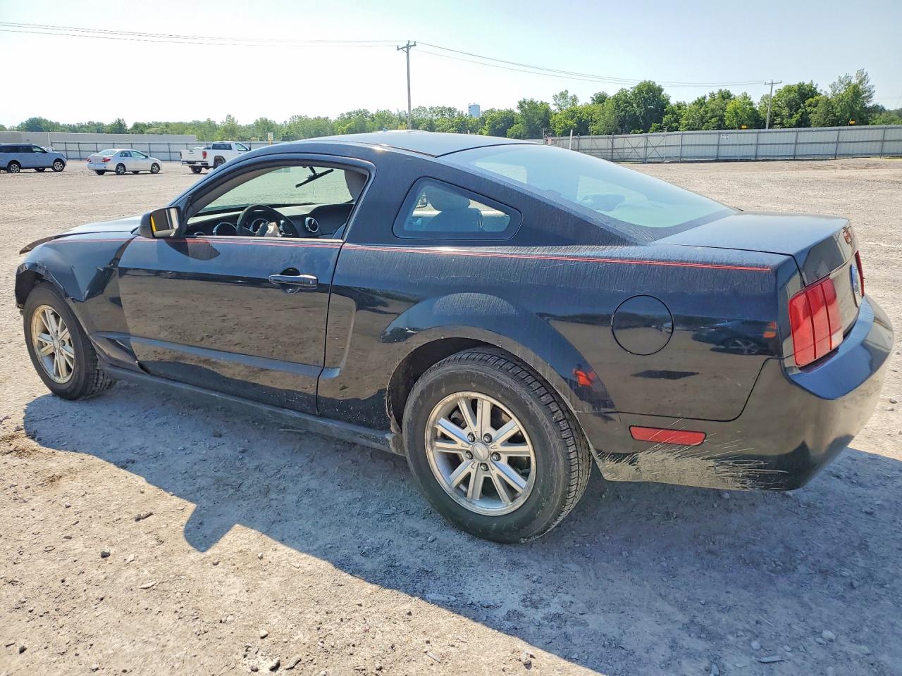 2008 Ford Mustang Black vin: 1ZVHT80NX85136149