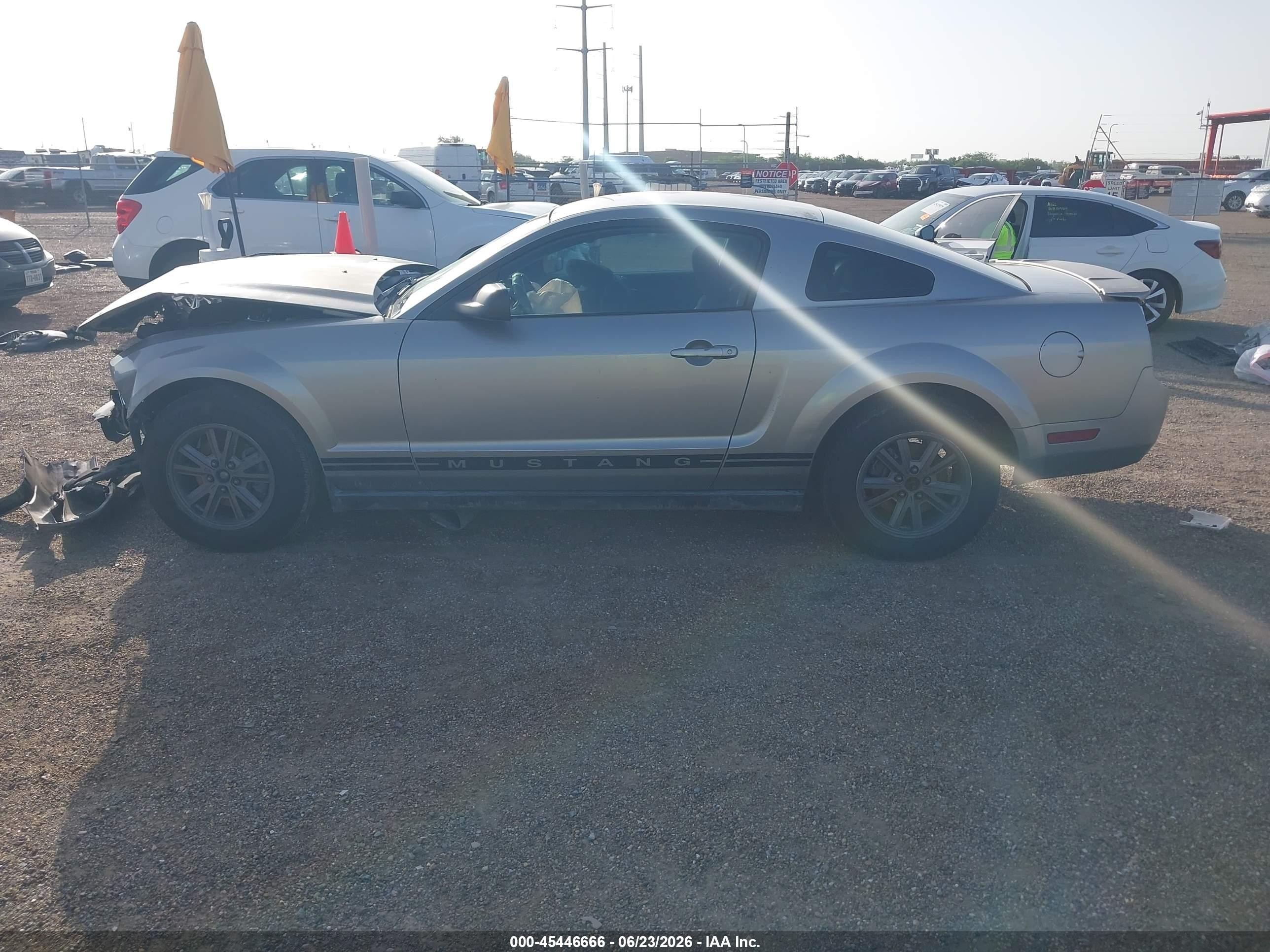 2008 Ford Mustang V6 Deluxe/v6 Premium Silver vin: 1ZVHT80NX85150861