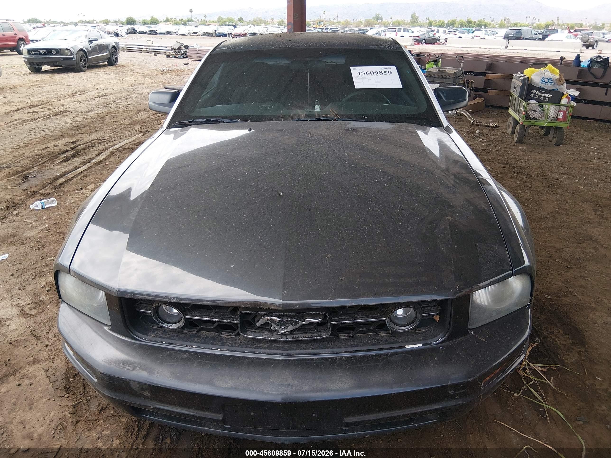 2008 Ford Mustang V6 Deluxe/v6 Premium Gray vin: 1ZVHT80NX85168275