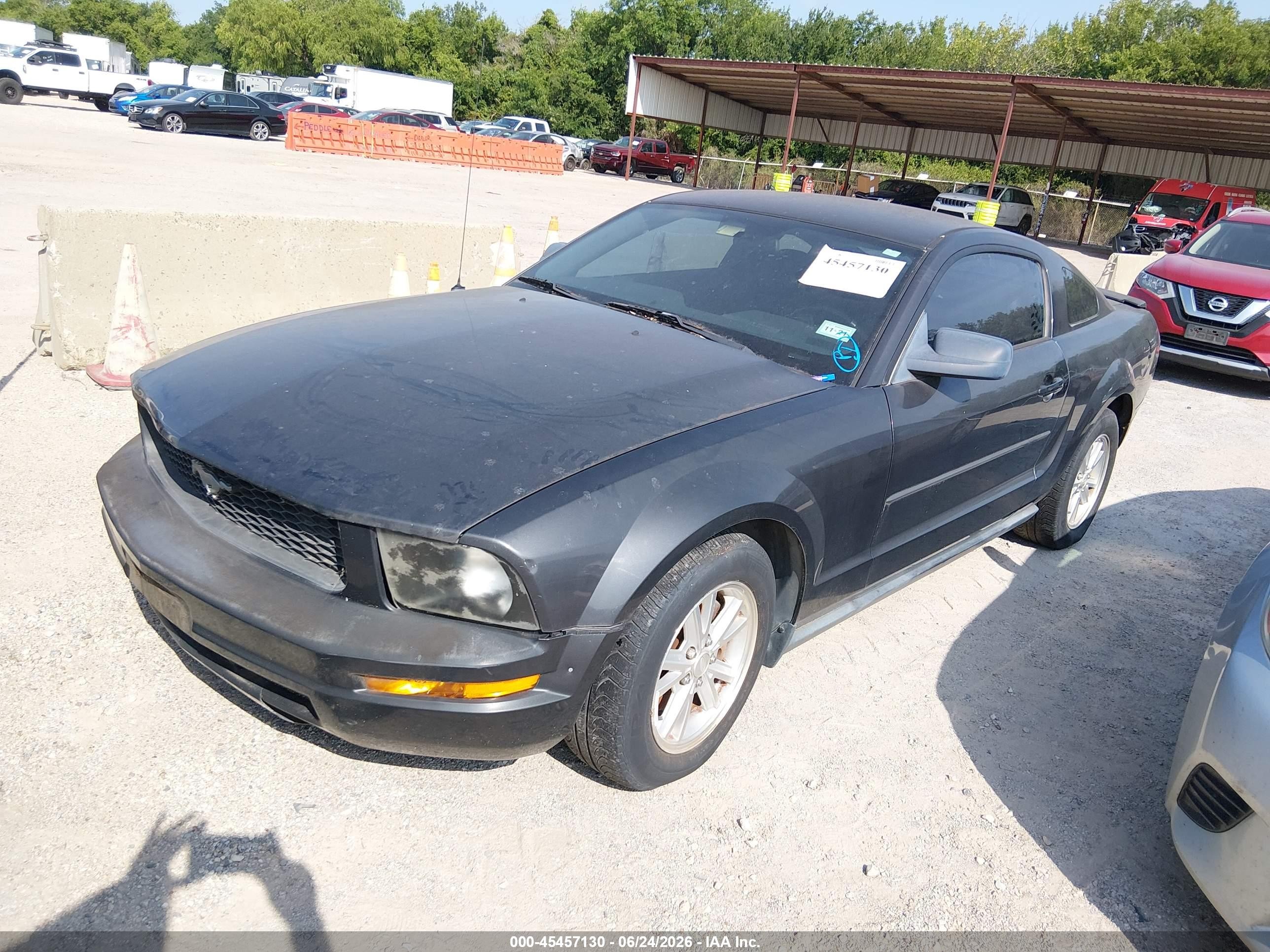 2008 Ford Mustang V6 Deluxe/v6 Premium Серый vin: 1ZVHT80NX85174979