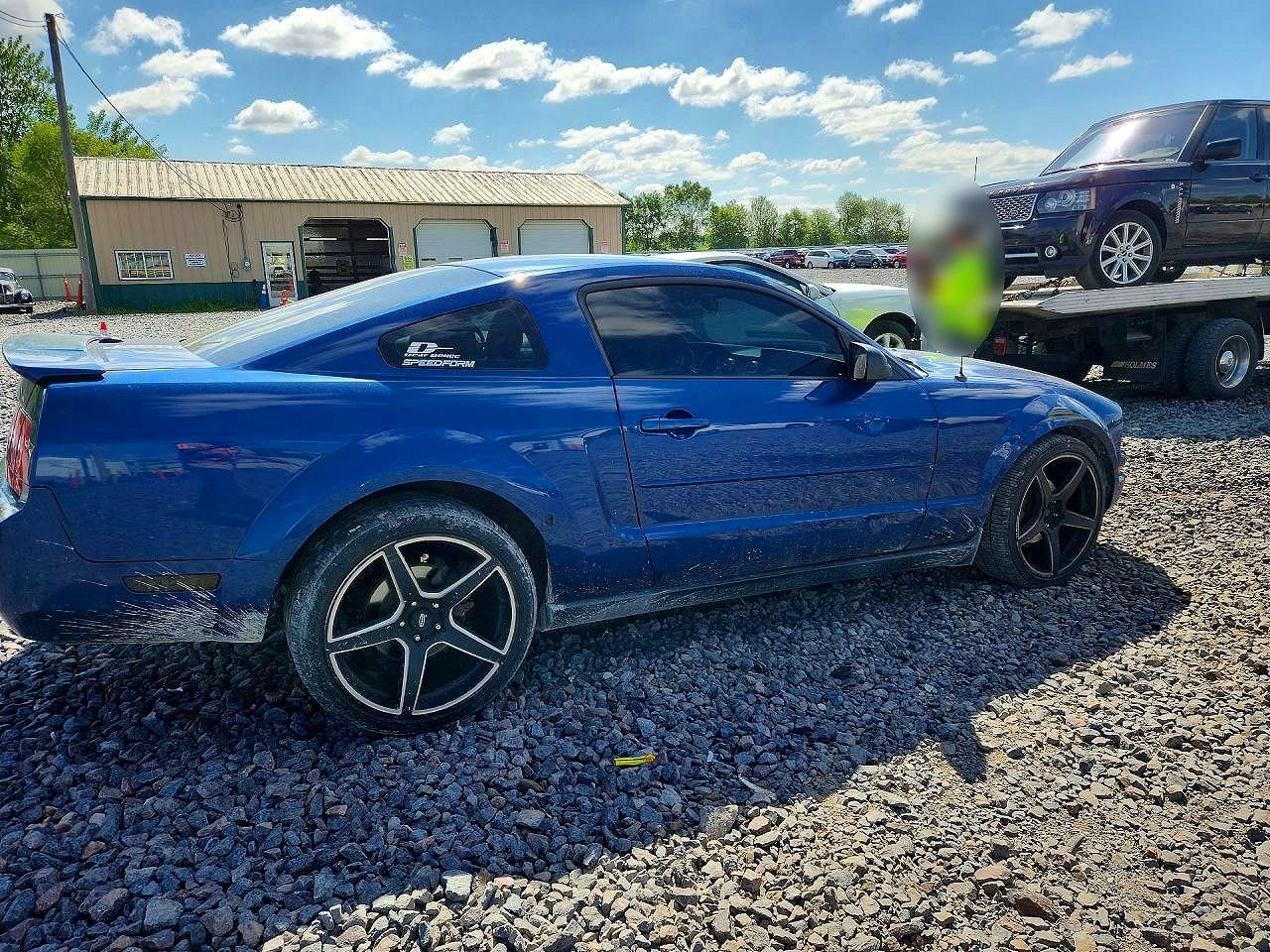 2008 Ford Mustang Blue vin: 1ZVHT80NX85191071