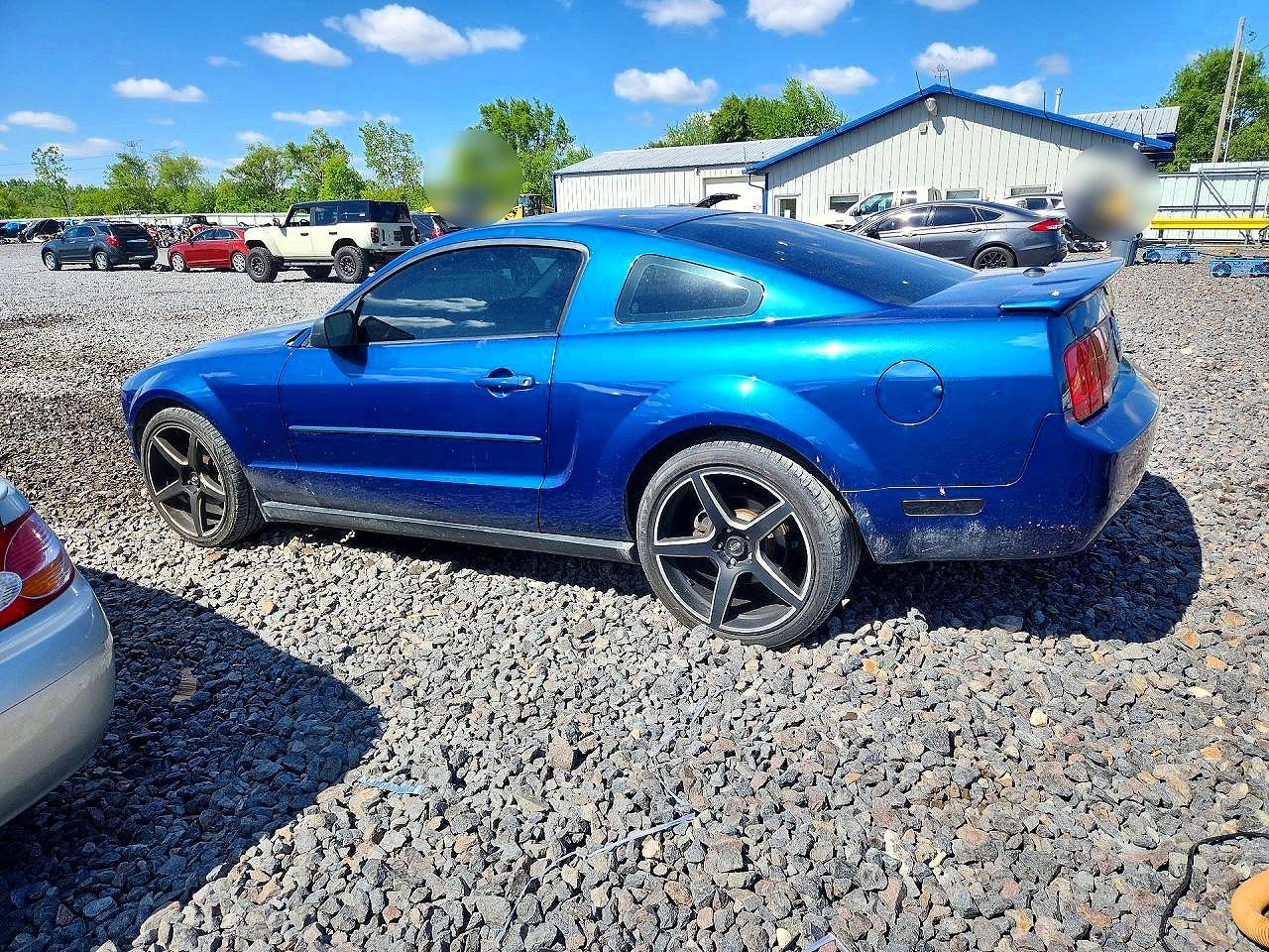 2008 Ford Mustang Blue vin: 1ZVHT80NX85191071