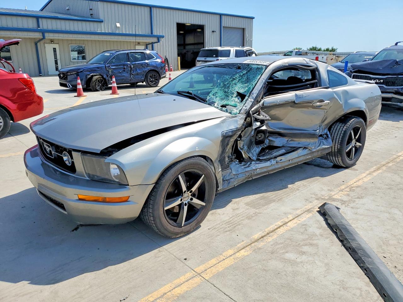 2009 Ford Mustang Gray vin: 1ZVHT80NX95130966