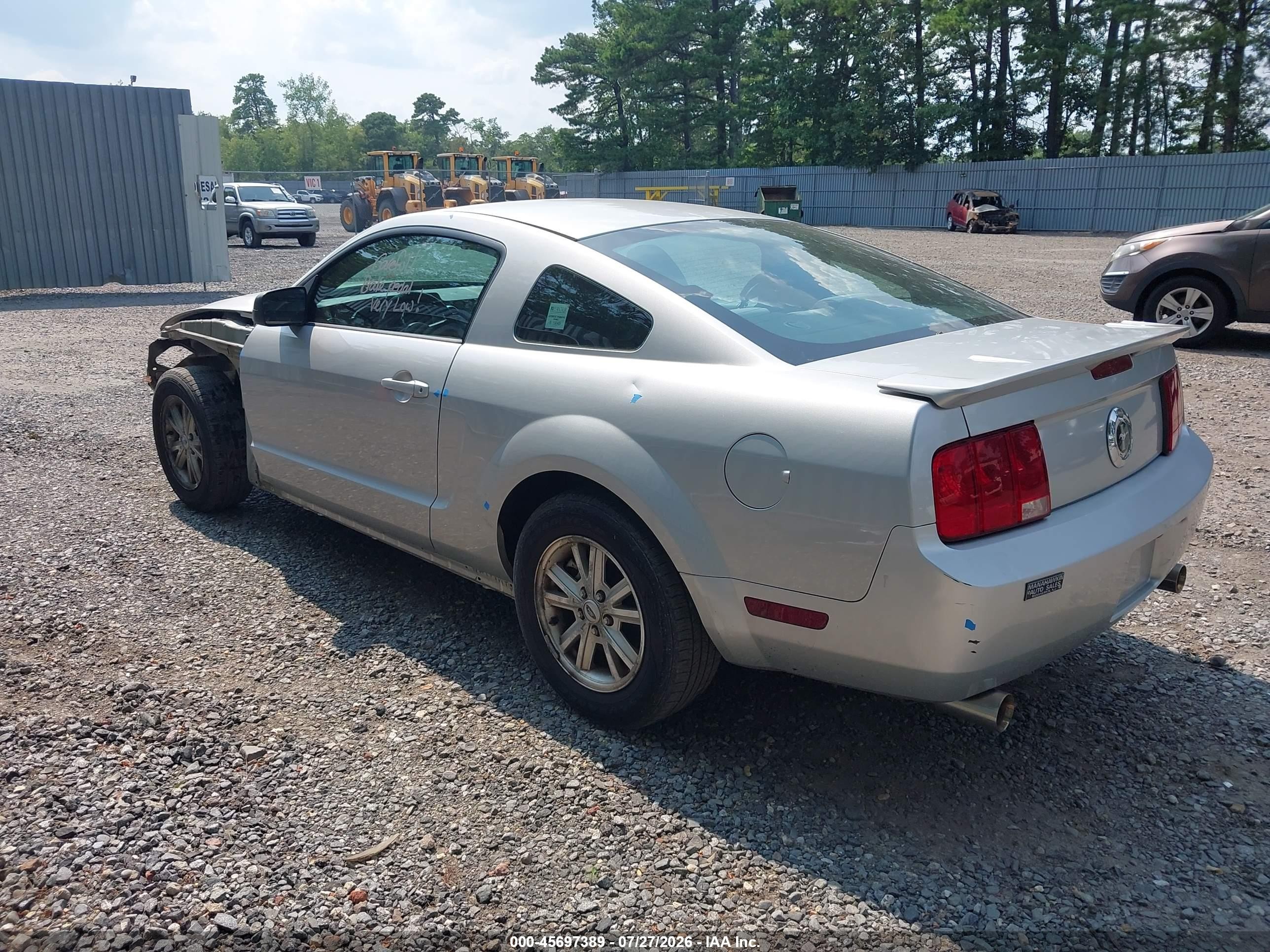 2009 Ford Mustang V6/v6 Premium Silver vin: 1ZVHT80NX95133432