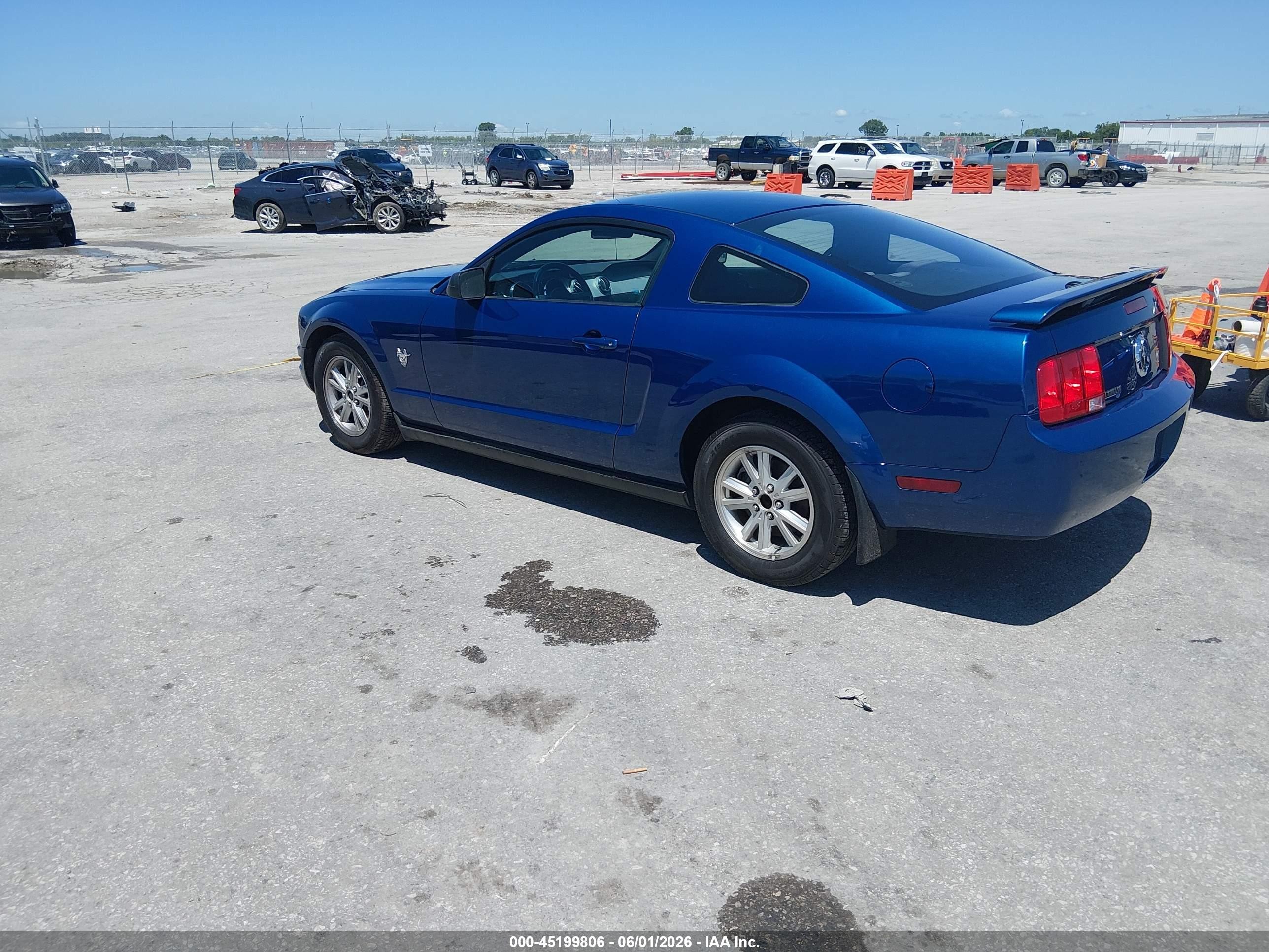 2009 Ford Mustang V6/v6 Premium Синий vin: 1ZVHT80NX95141904