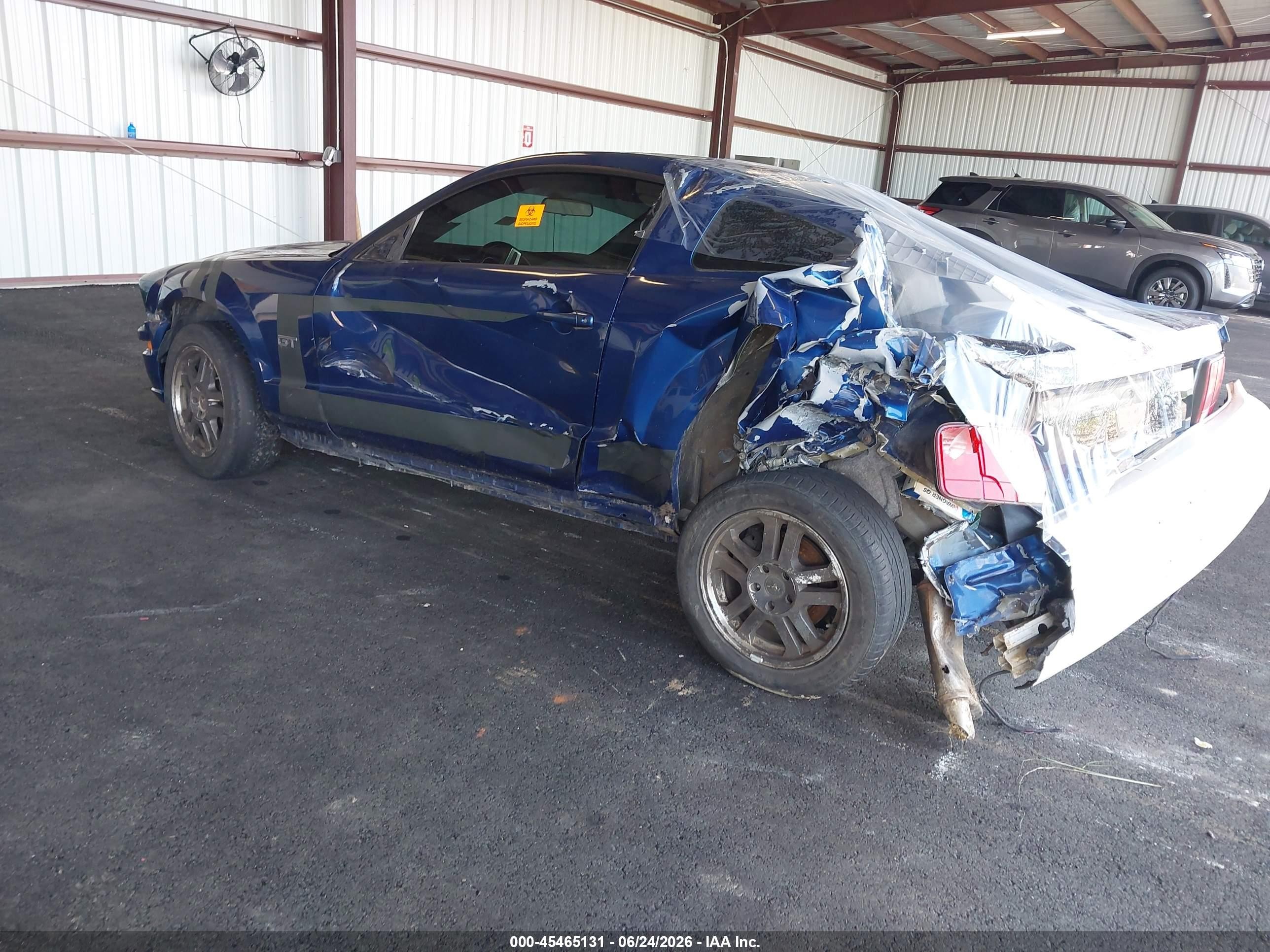 2006 Ford Mustang Gt Blue vin: 1ZVHT82H065112804