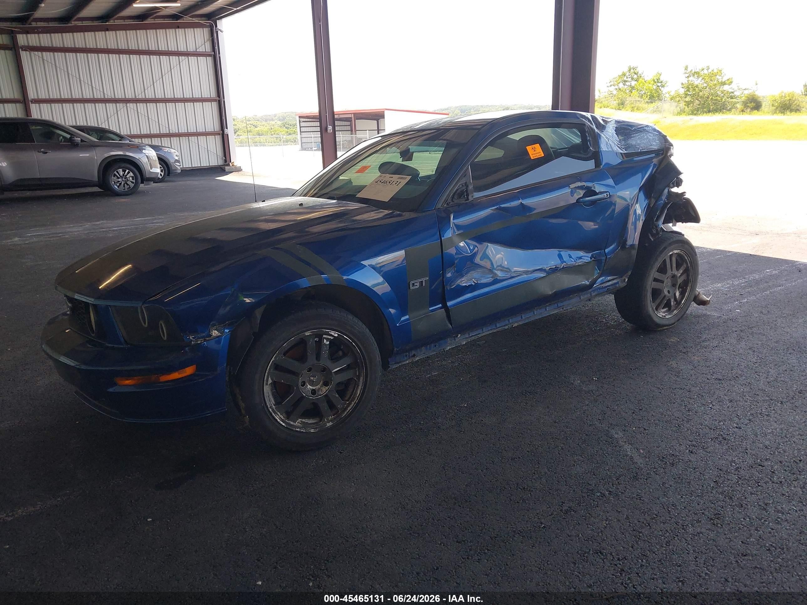 2006 Ford Mustang Gt Blue vin: 1ZVHT82H065112804