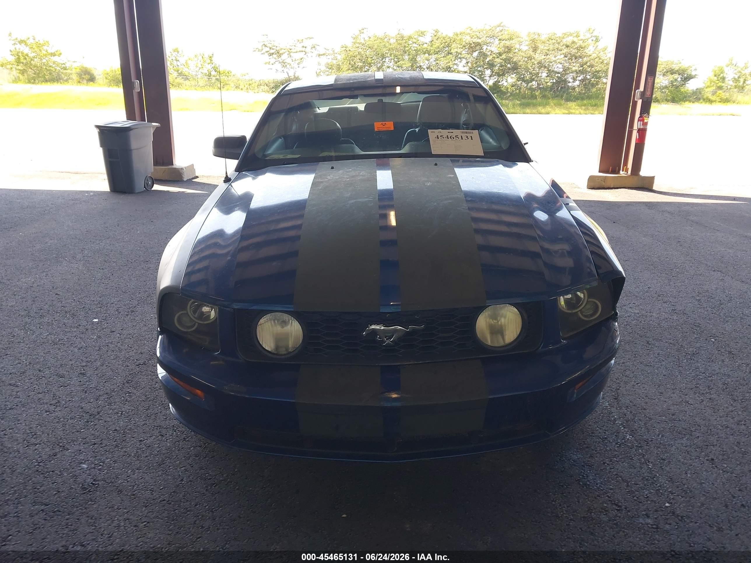 2006 Ford Mustang Gt Blue vin: 1ZVHT82H065112804
