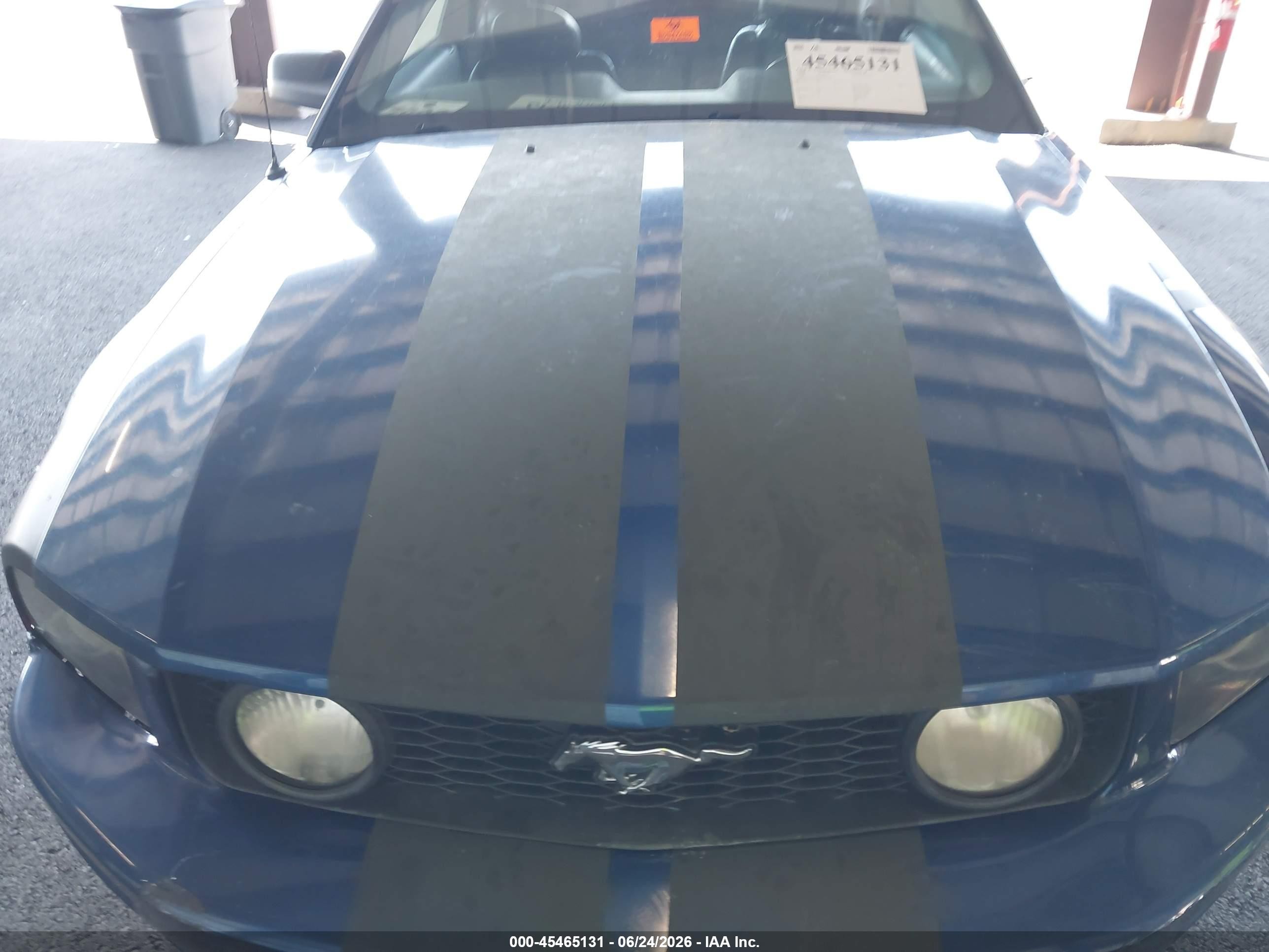 2006 Ford Mustang Gt Blue vin: 1ZVHT82H065112804