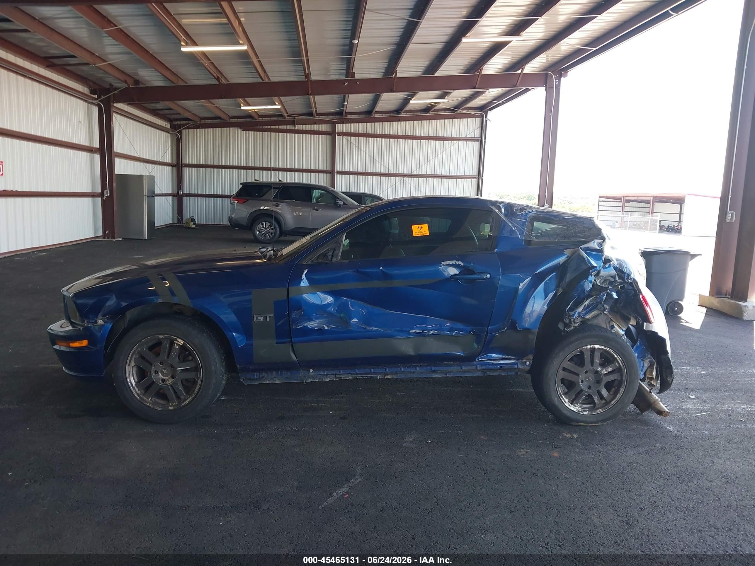 2006 Ford Mustang Gt Blue vin: 1ZVHT82H065112804