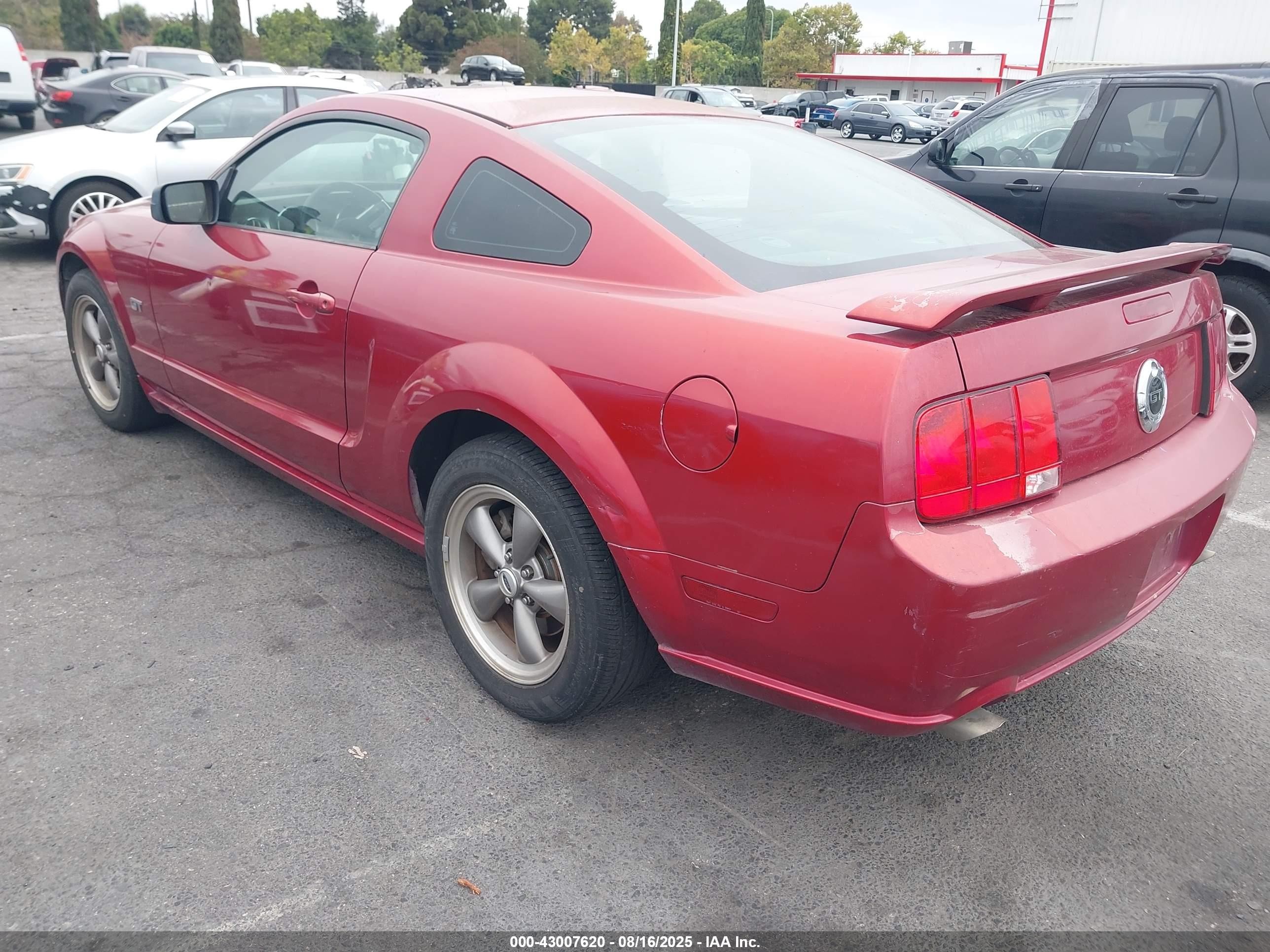 2006 Ford Mustang Gt Красный vin: 1ZVHT82H065161288