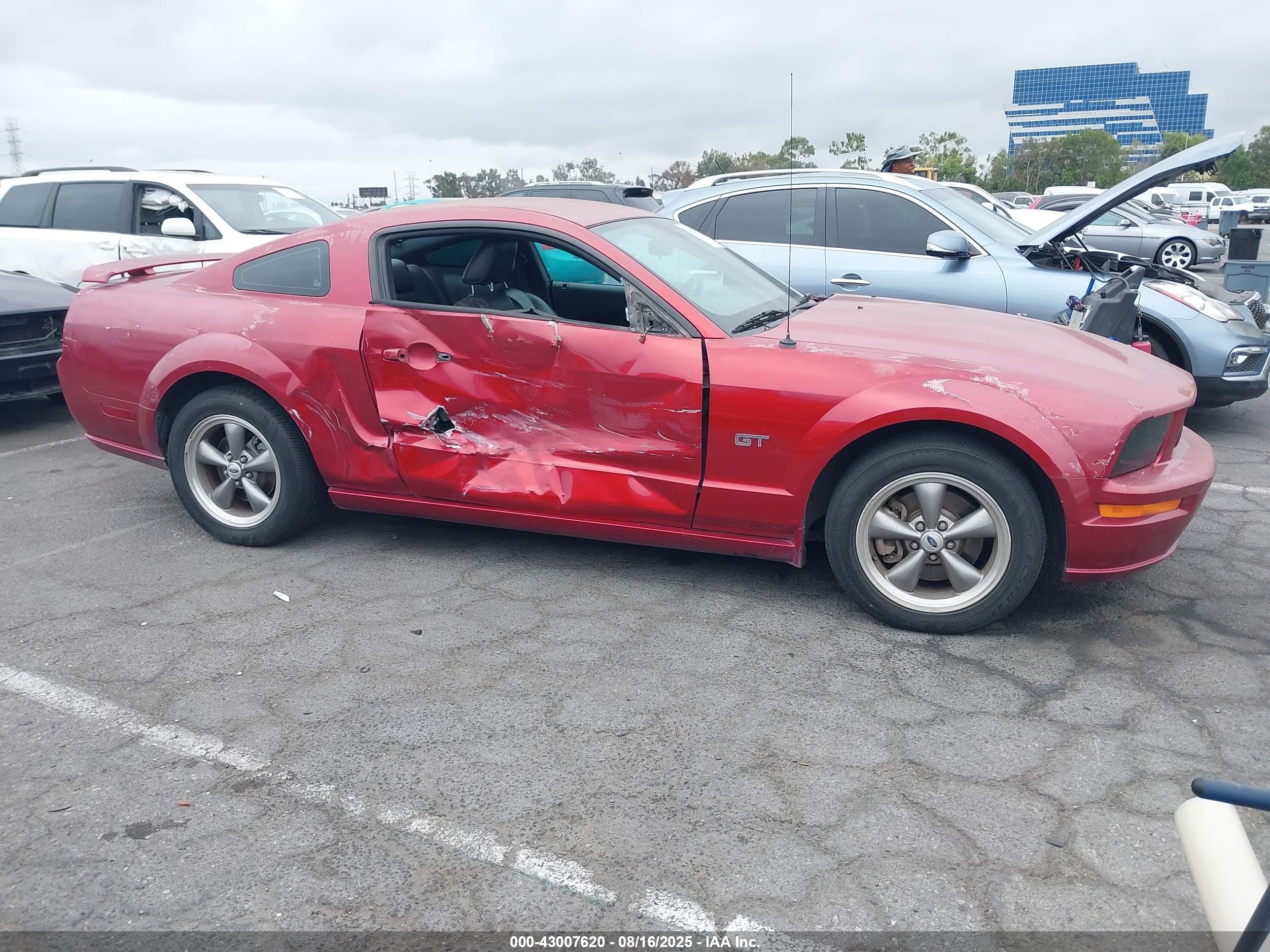 2006 Ford Mustang Gt Красный vin: 1ZVHT82H065161288