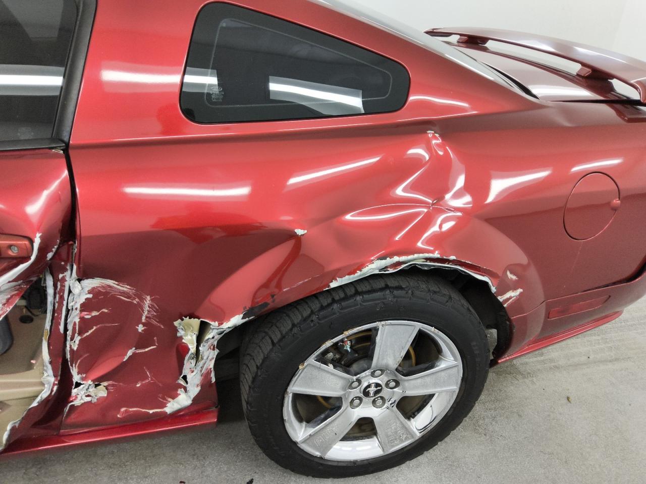 2006 Ford Mustang Gt Red vin: 1ZVHT82H065168788 Damage: Left Qtr Panel, Severe Damage, Replacement Required