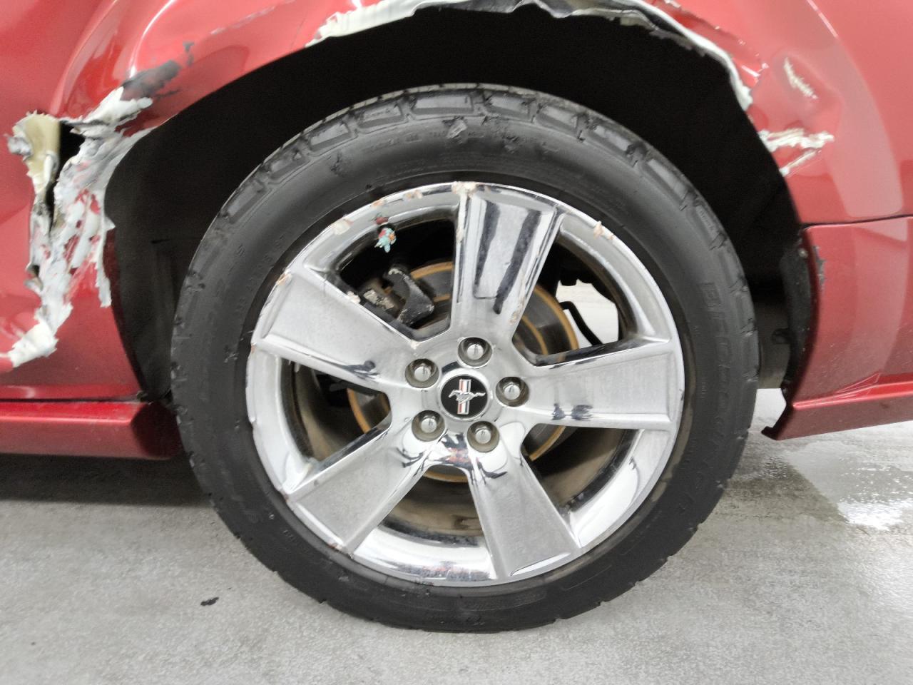2006 Ford Mustang Gt Red vin: 1ZVHT82H065168788 Damage: Left Rear Wheel, Broken, Replacement Required