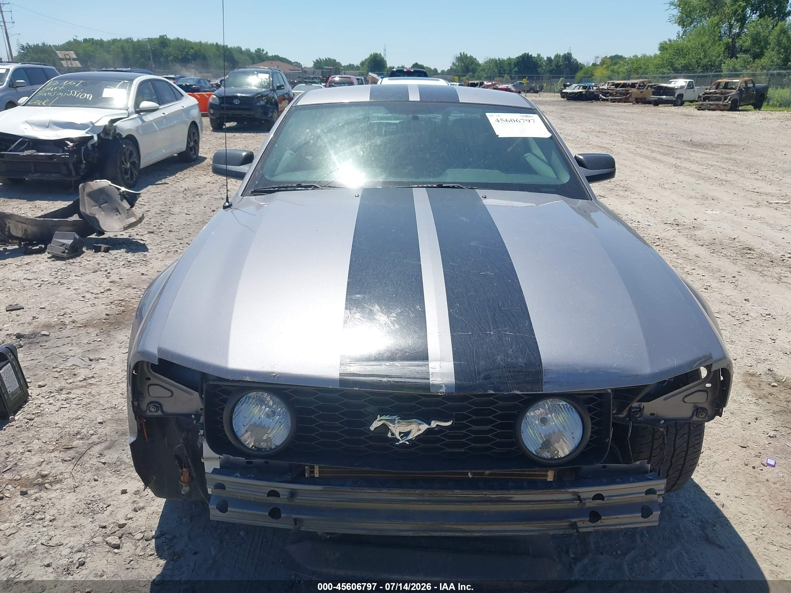 2006 Ford Mustang Gt Серый vin: 1ZVHT82H065222476