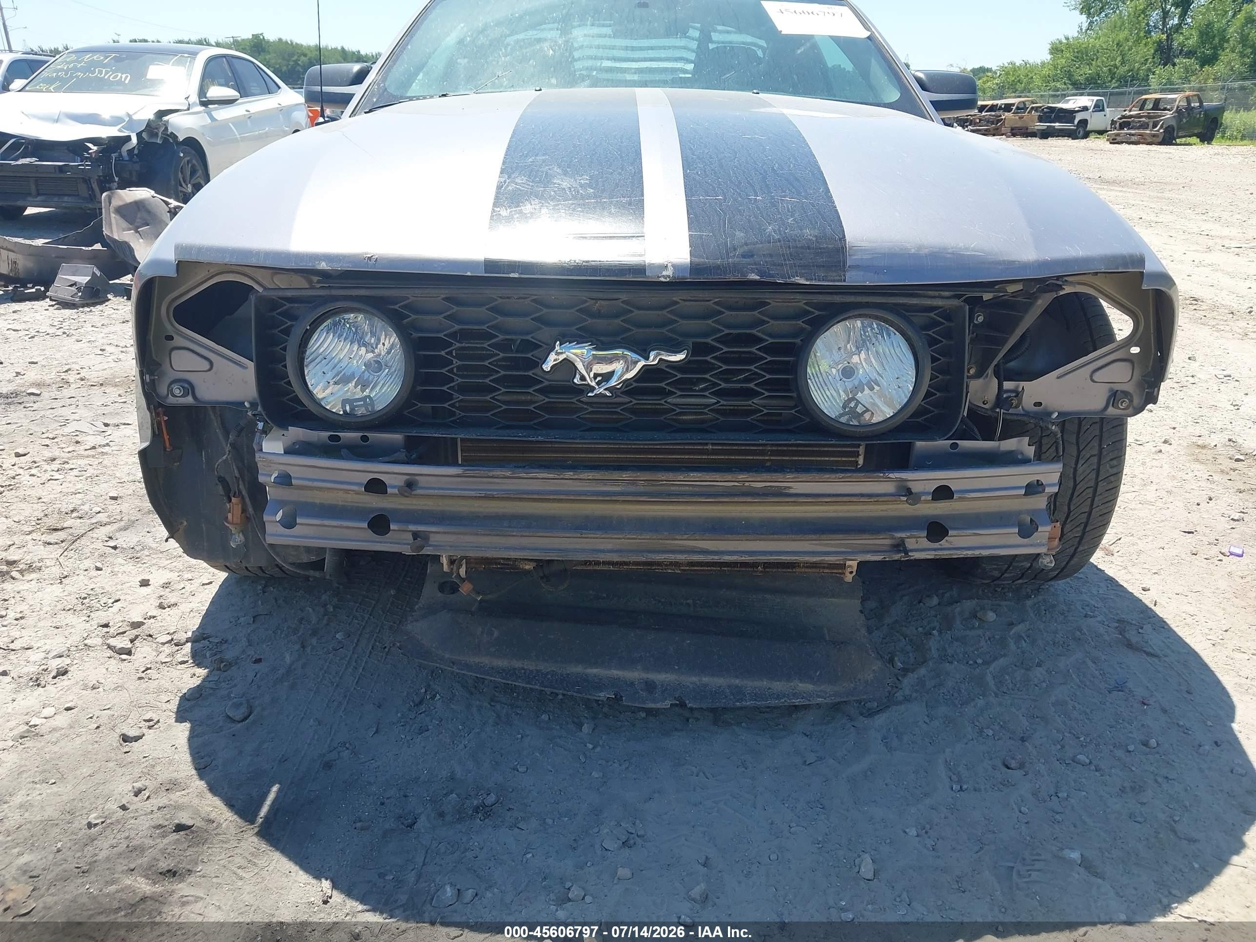 2006 Ford Mustang Gt Серый vin: 1ZVHT82H065222476
