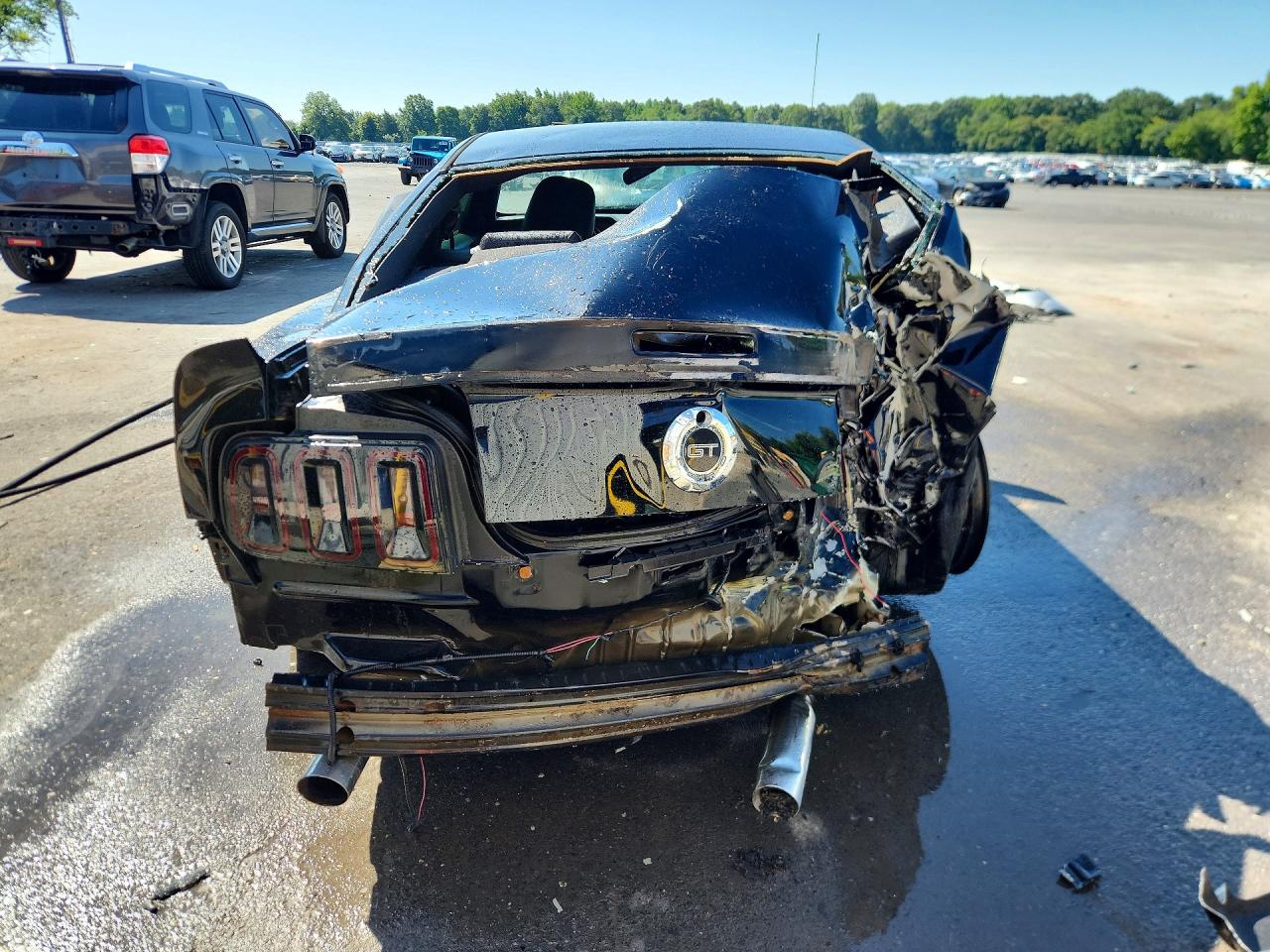 2006 Ford Mustang Gt Черный vin: 1ZVHT82H065261732