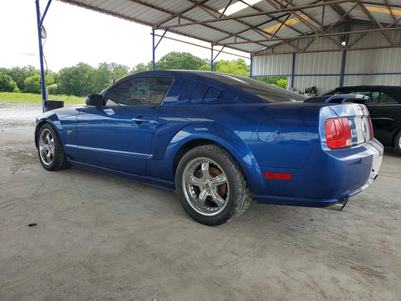 2007 Ford Mustang Gt Blue vin: 1ZVHT82H075197628