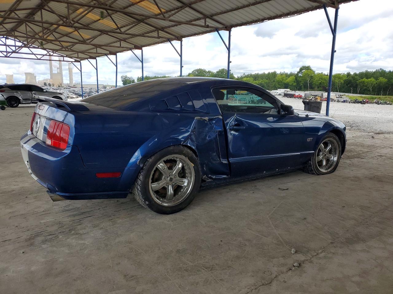 2007 Ford Mustang Gt Blue vin: 1ZVHT82H075197628
