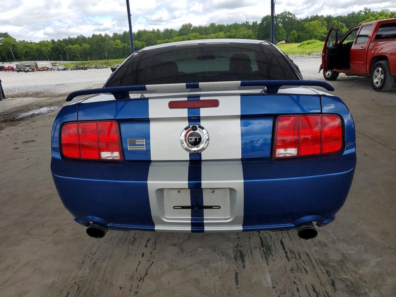 2007 Ford Mustang Gt Blue vin: 1ZVHT82H075197628