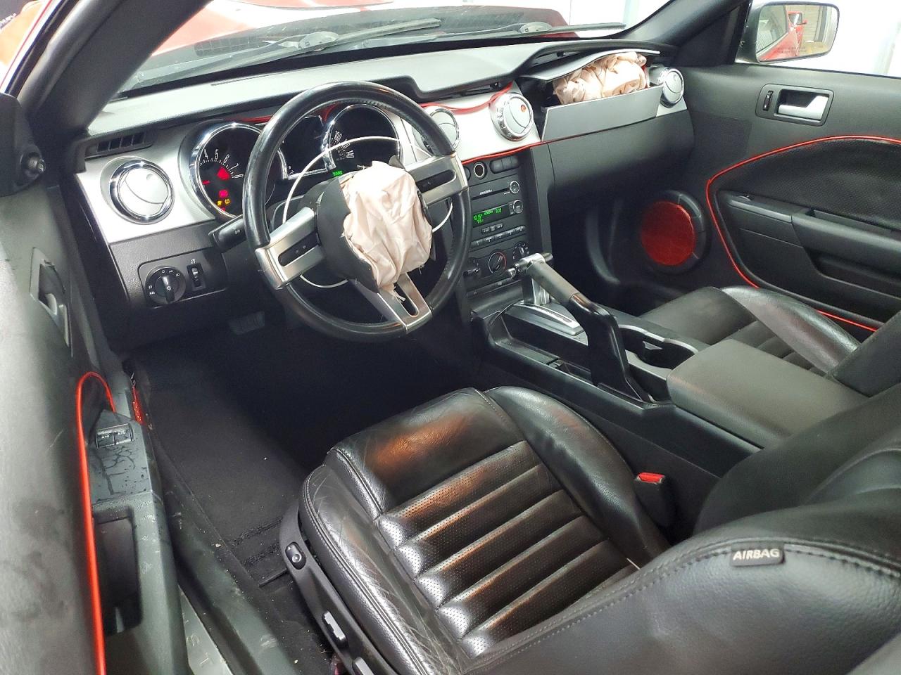 2008 Ford Mustang Gt Red vin: 1ZVHT82H085151217
